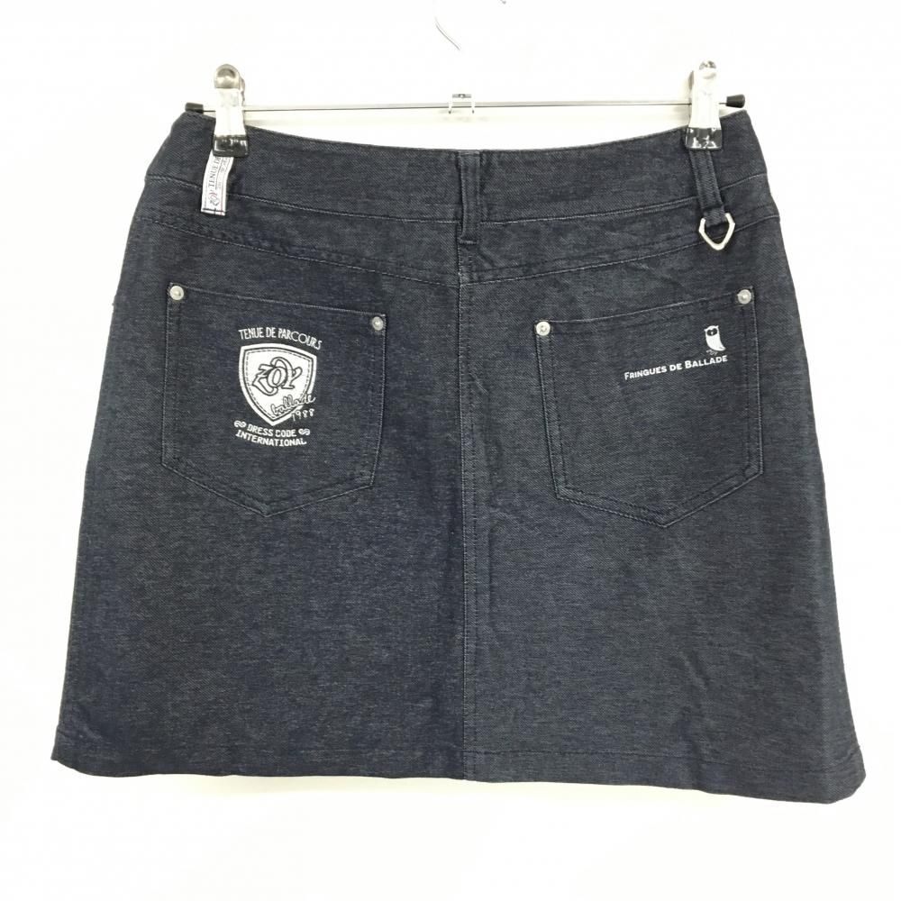 美品ゾーイ スカート ネイビー デニム ストレッチ レディース 40(L