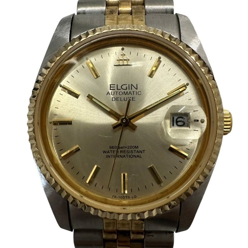 ELGIN エルジン DELUXE デラックス FK-1007S-LO 腕時計メンズ 自動巻き 