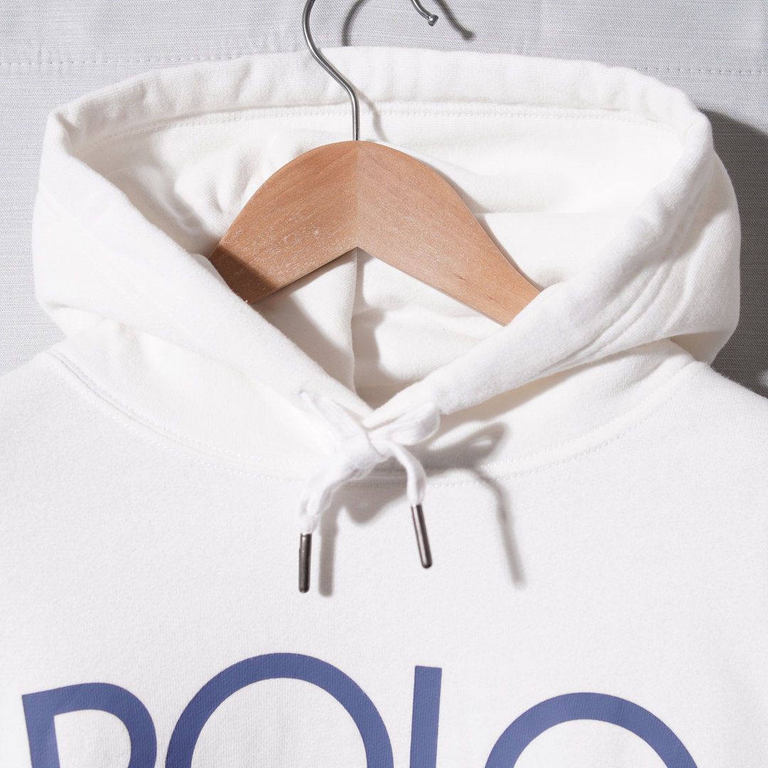 ポロラルフローレン POLO RALPH LAUREN パーカー M ホワイト ブルー