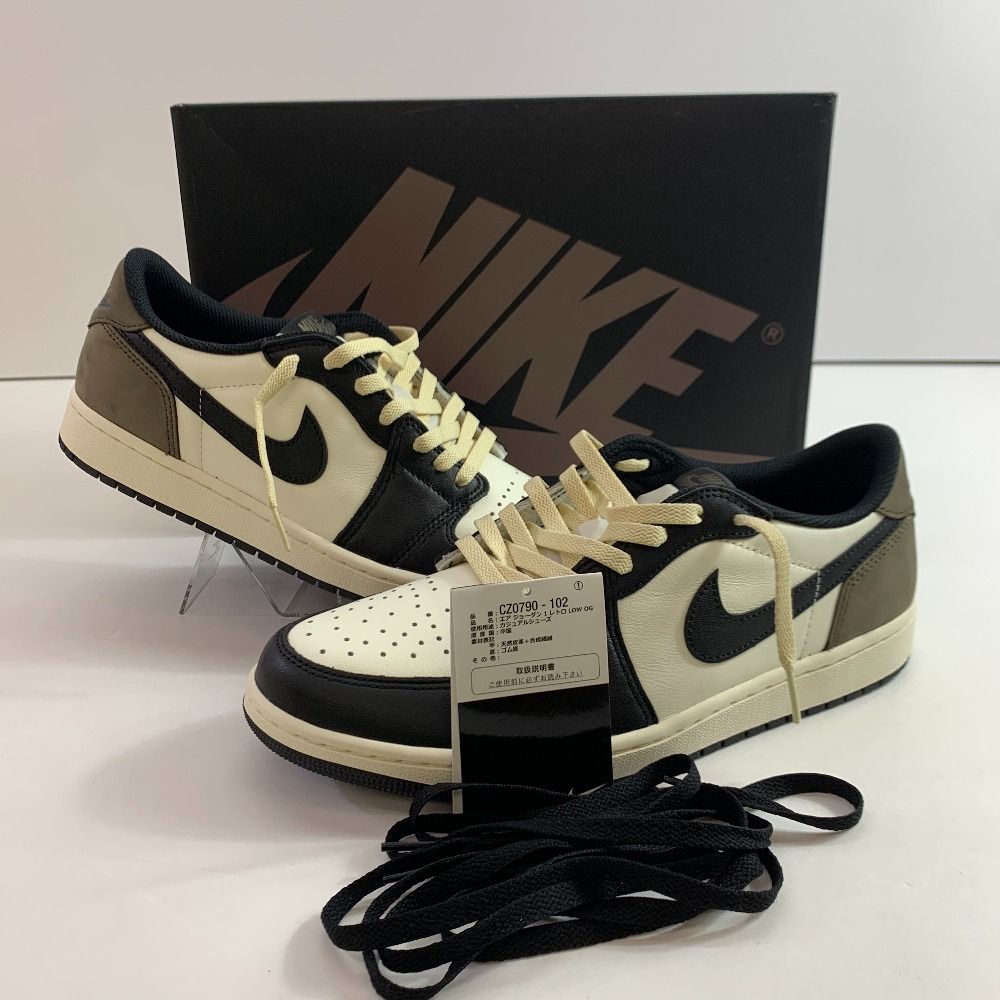 04w6263▽※【中古】Nike Air Jordan 1 Retro Low OG Mocha CZ0790-102 