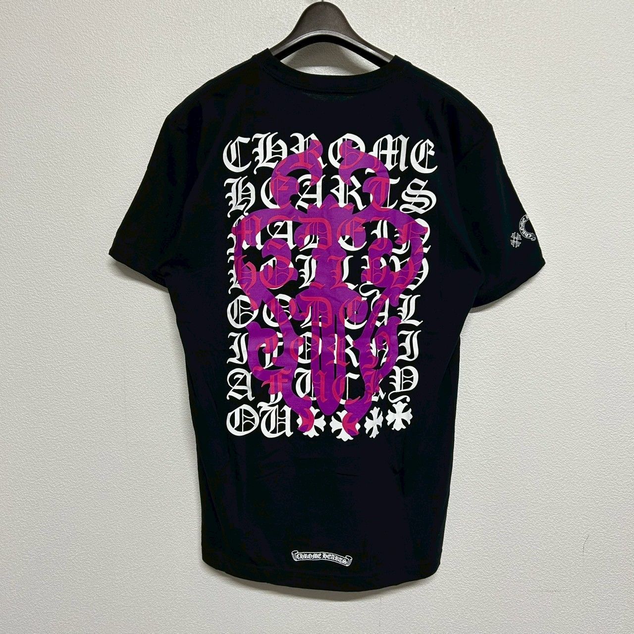 CHROME HEARTS クロムハーツ ダガー バックプリント 黒 ブラック 半袖