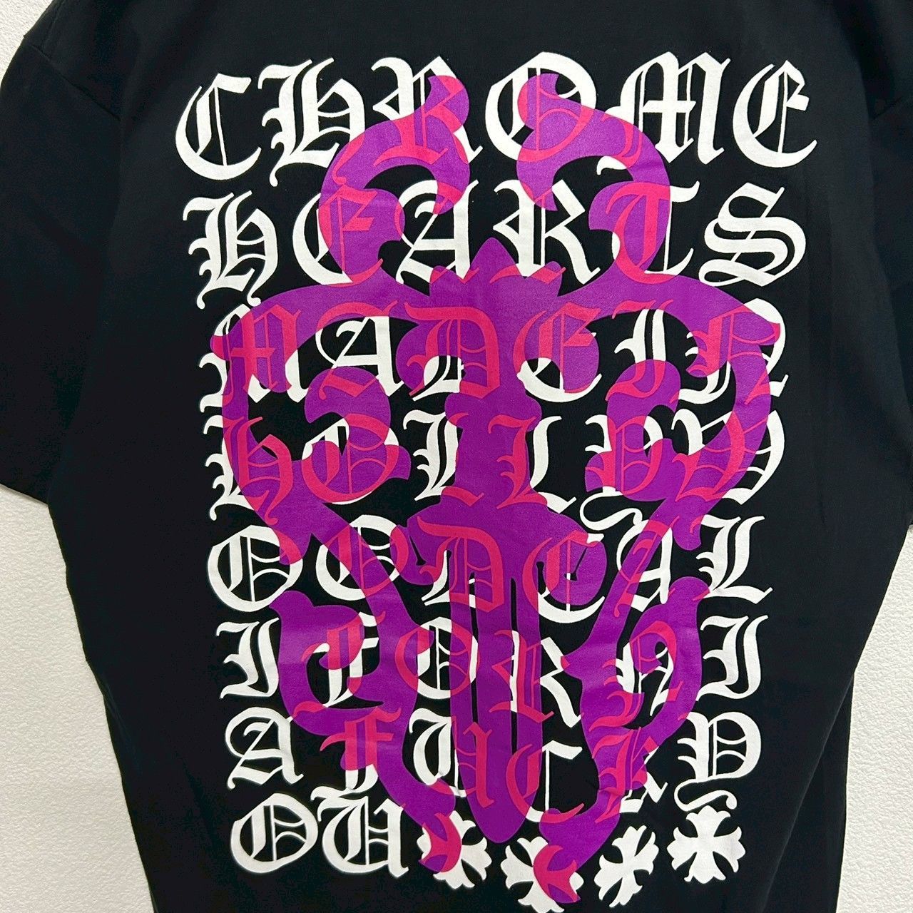 CHROME HEARTS クロムハーツ ダガー バックプリント 黒 ブラック 半袖