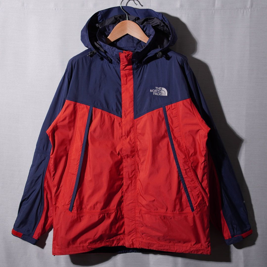 ノースフェイス THE NORTH FACE ナイロンジャケット L ネイビー レッド