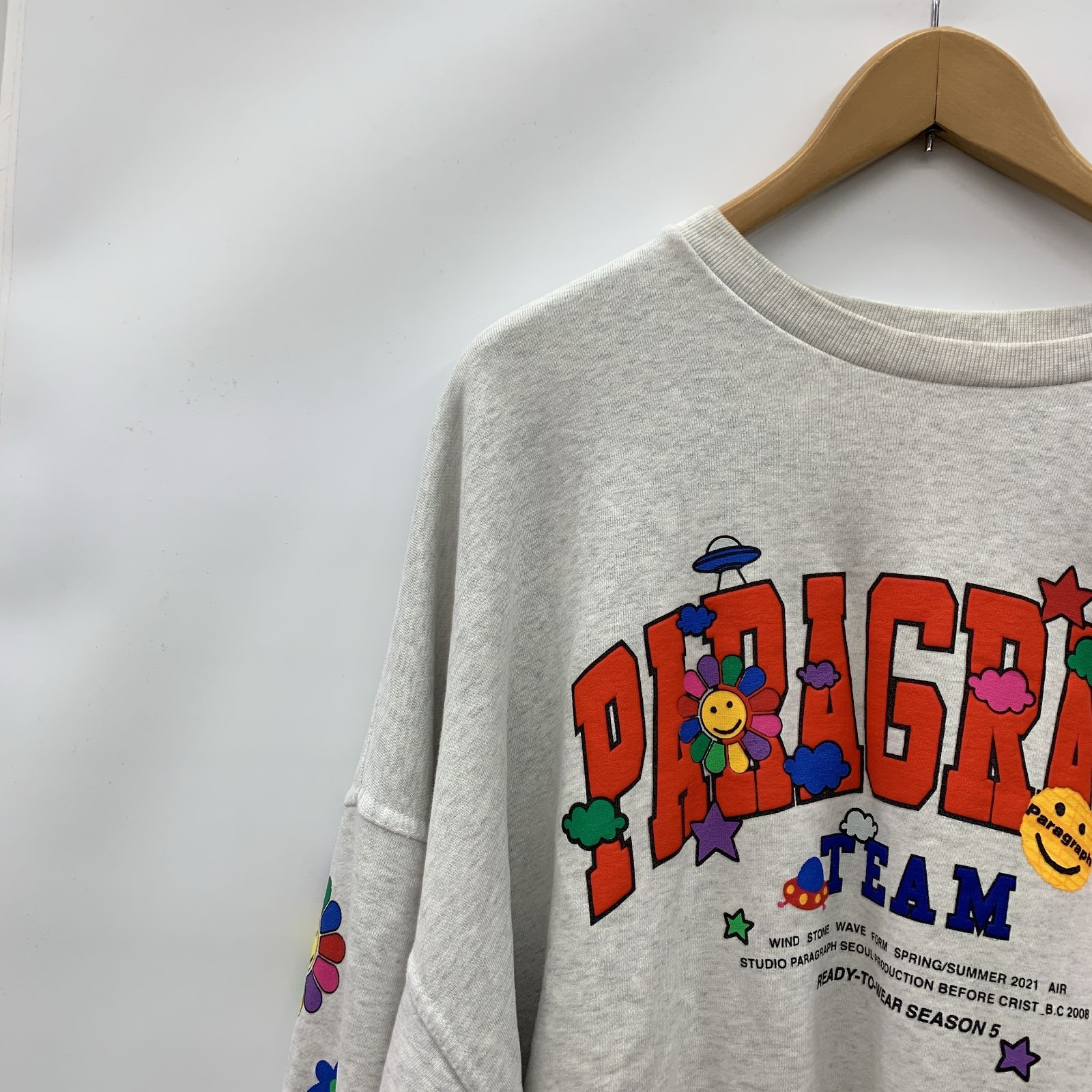 Paragraph パラグラフ ハッピースマイルスウェット スウェット 