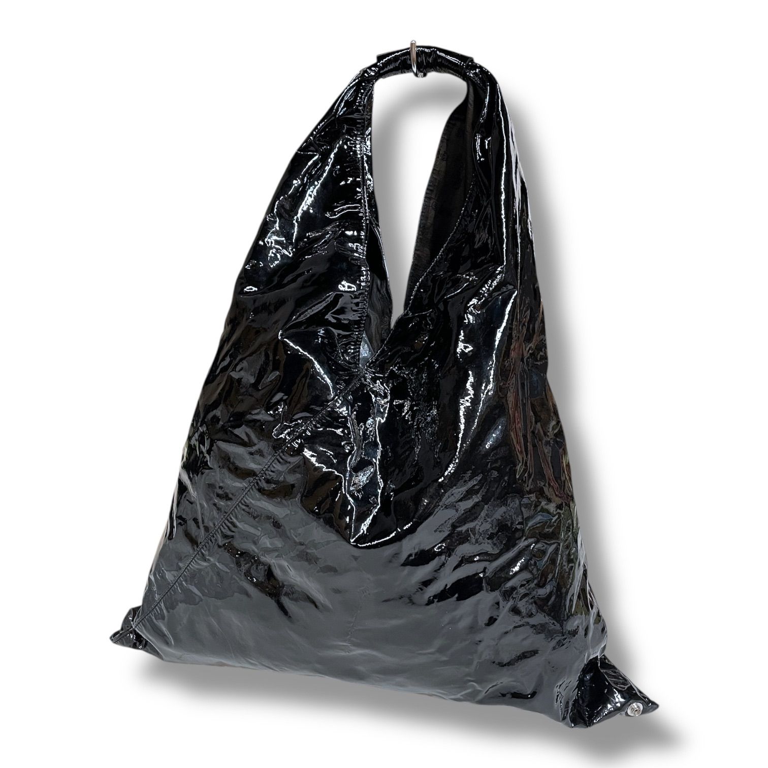 タグ付き MM6 ジャパニーズトートバッグ ステッチ エナメルレザー MM6 エムエムシックス Maison Margiela メゾンマルジェラ ジャパニーズ