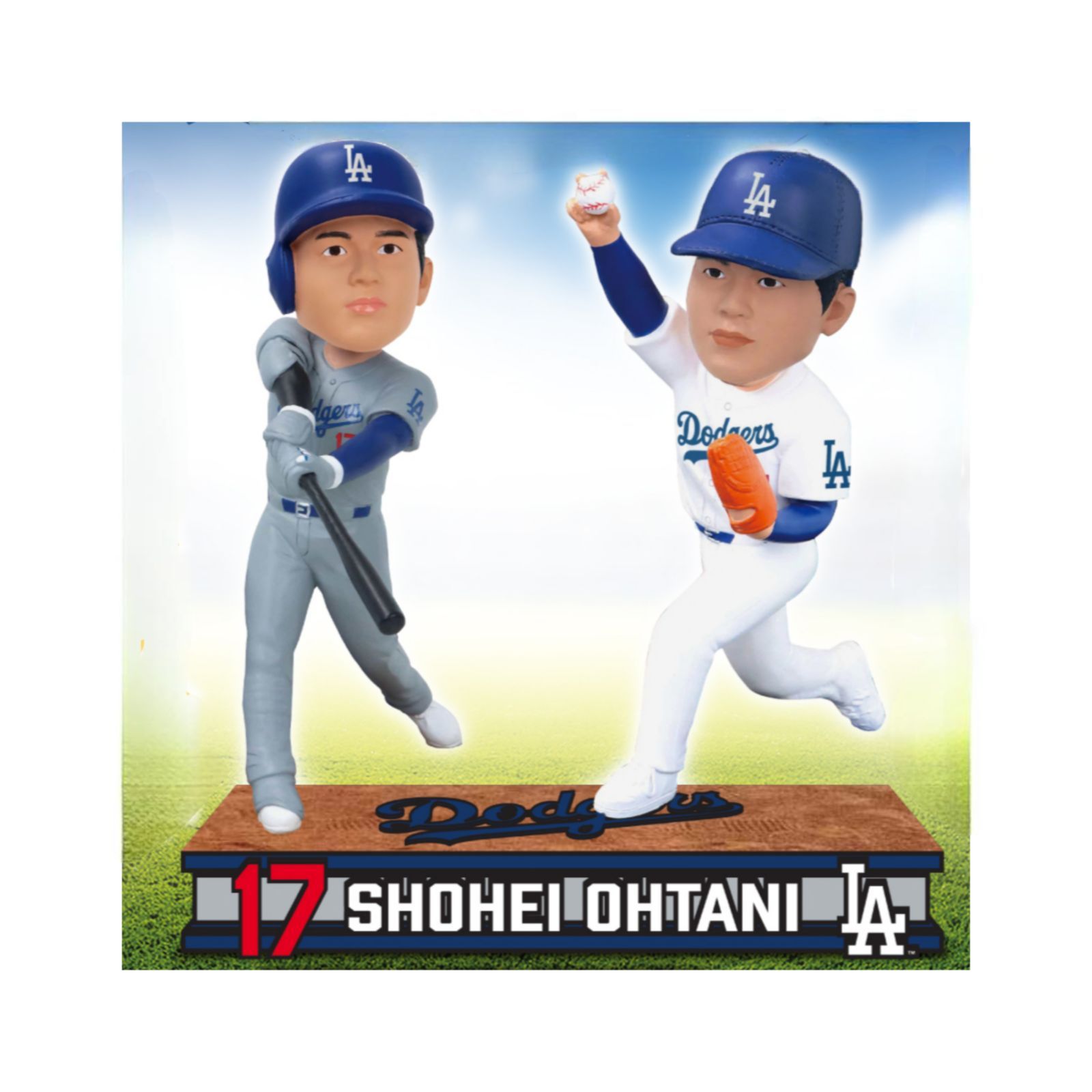 【即日発送】セブン限定 ニ刃流ボブルヘッド 大谷翔平 即日発送/新品】大谷翔平 二刀流 ボブルヘッド セブンイレブン限定