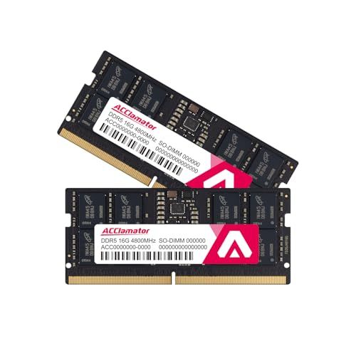 DDR5 32GB (16GBx2) 4800MHz ノートPC用メモリ (PC5-38400) CL40 1.1V