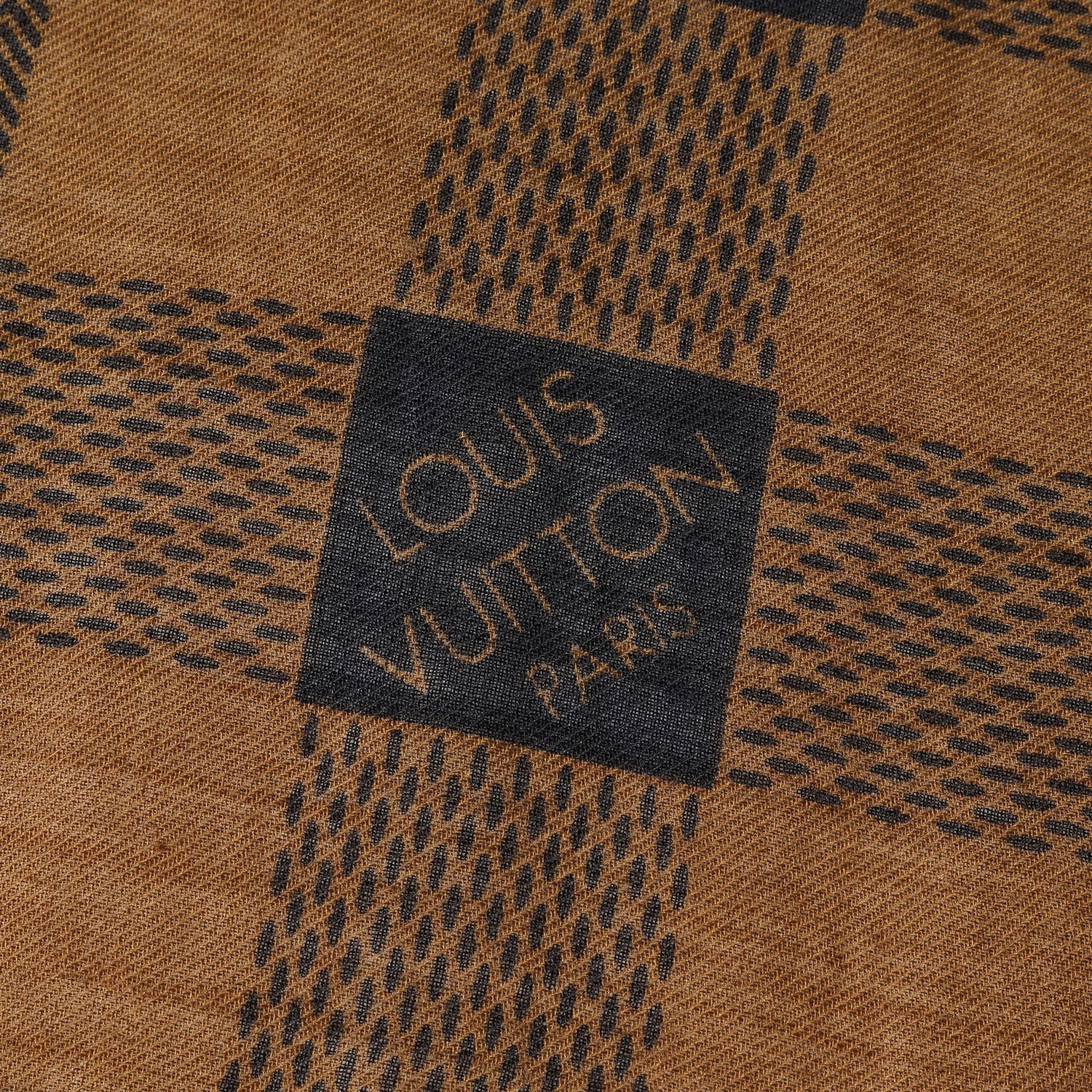 美品】LOUIS VUITTON ルイヴィトン マサイ チェック ウール 美品】LOUIS VUITTON ルイヴィトン マサイ チェック ウール