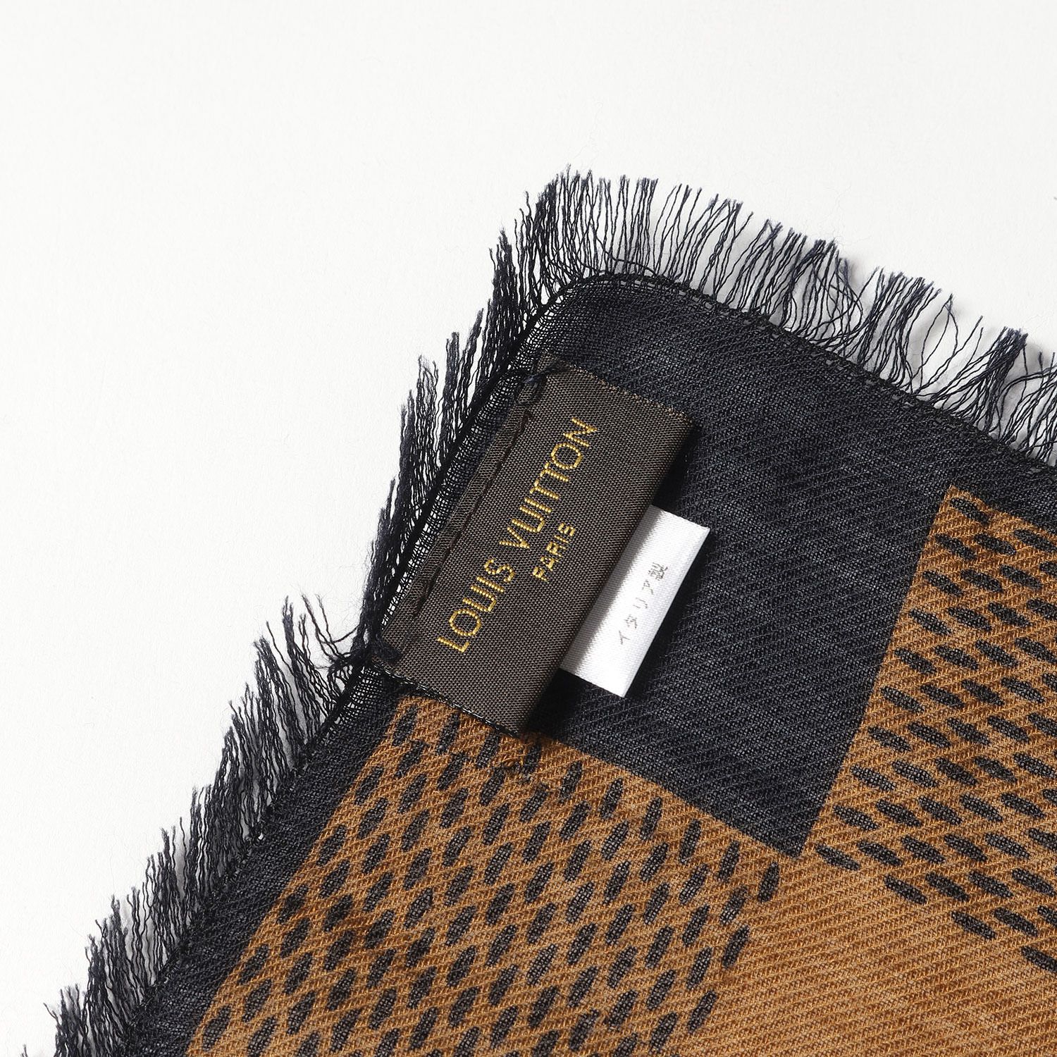 美品】LOUIS VUITTON ルイヴィトン マサイ チェック ウール 美品】LOUIS VUITTON ルイヴィトン マサイ チェック ウール