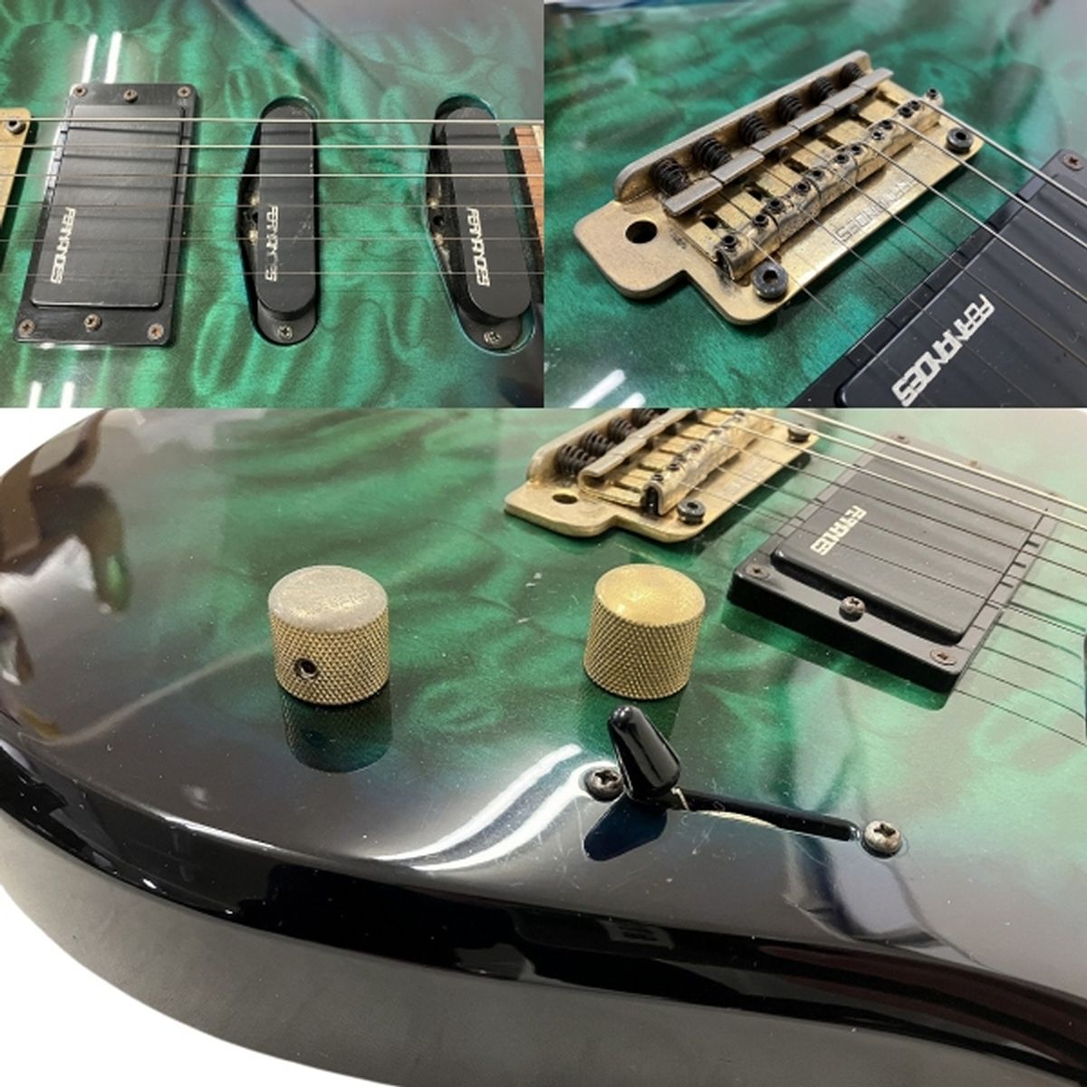 FERNANDES FGZ-420 エレキギター フェルナンデス SBG ケース付き FERNANDES FGZ-420 エレキギター フェルナンデス SBG ケース付き
