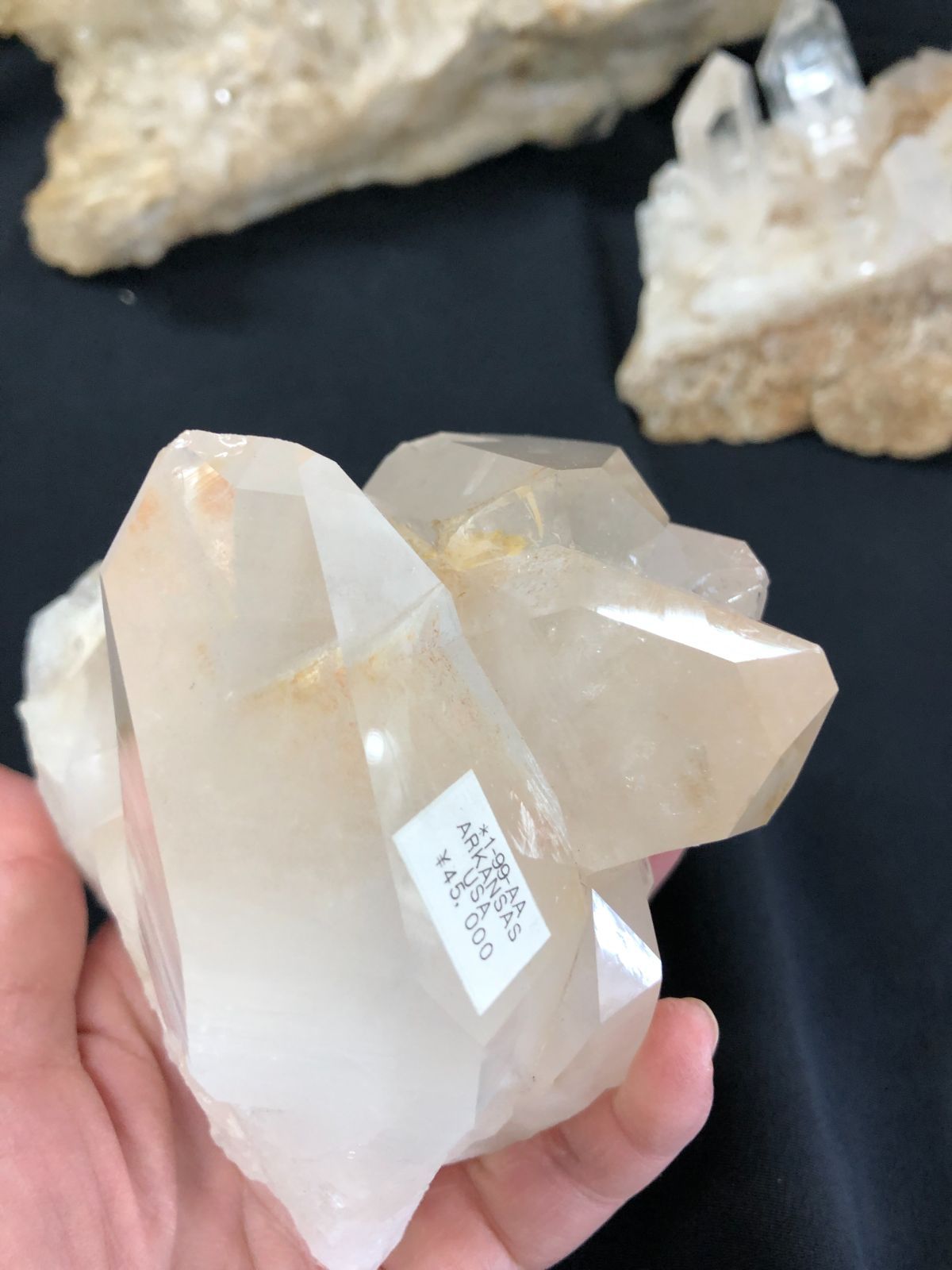  アーカンソー天然水晶 クラスター BOX|USA産 卓上装飾 置物 インテリア小物