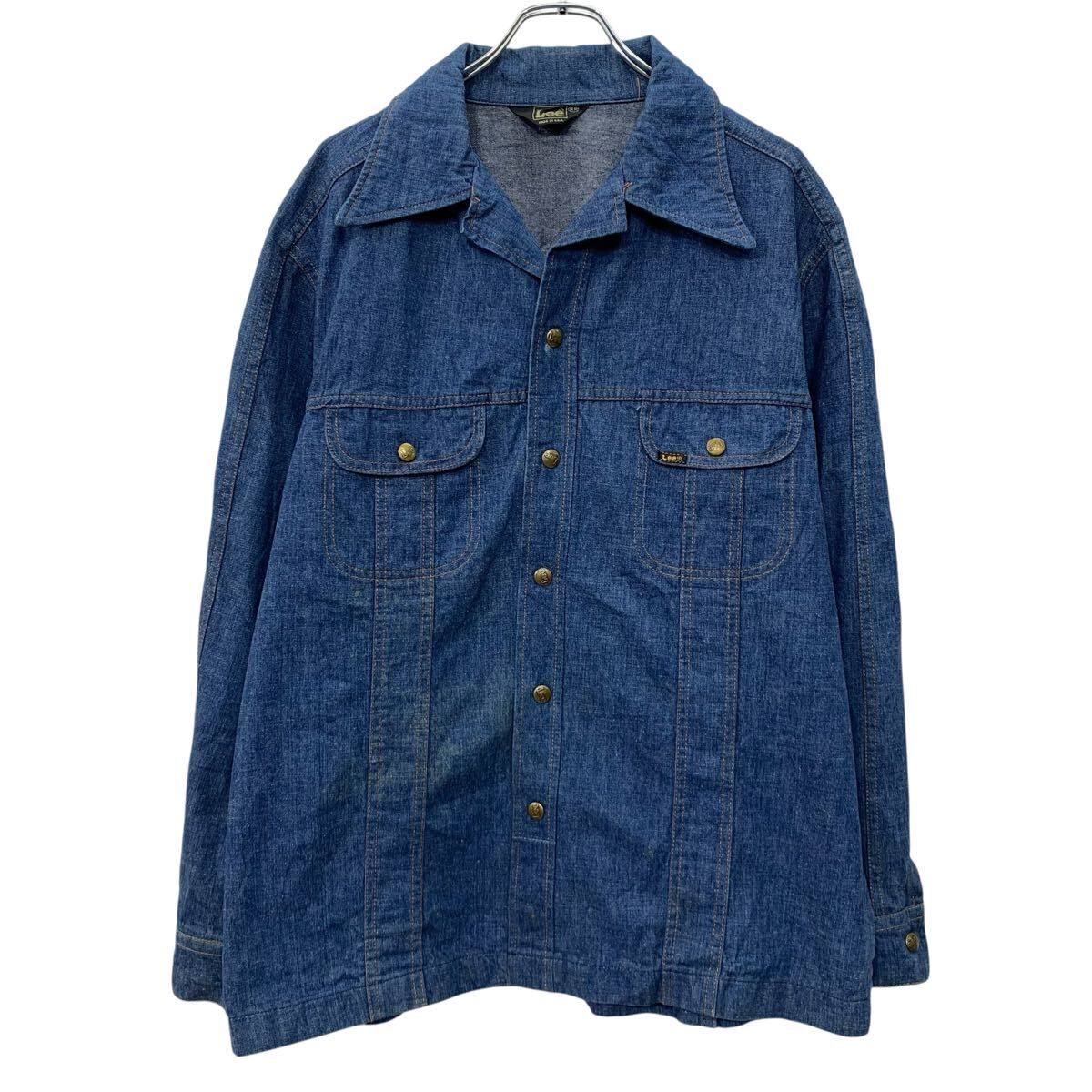 Lee/70s/USA製/ライトブルー/デニムジャケット/メンズ/L/短丈 70s USA 