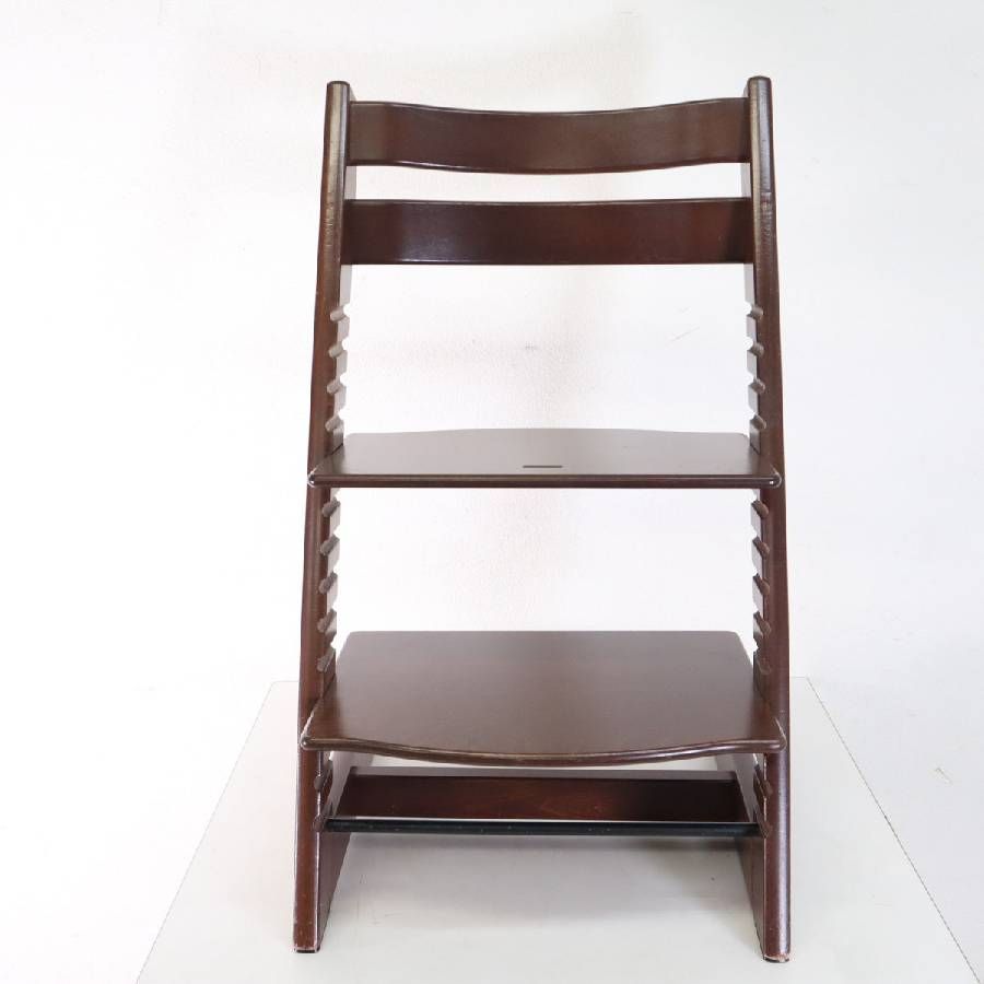 人気色✨ストッケ トリップトラップ ウォールナット シリアル3 チェア ベビー家具・寝具 STOKKE ストッケ トリップトラップチェア