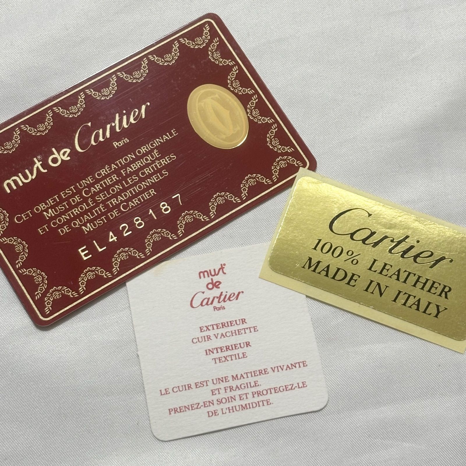 送料無料】Cartier/カルティエ/マストドゥカルティエ/長財布/二つ折り 