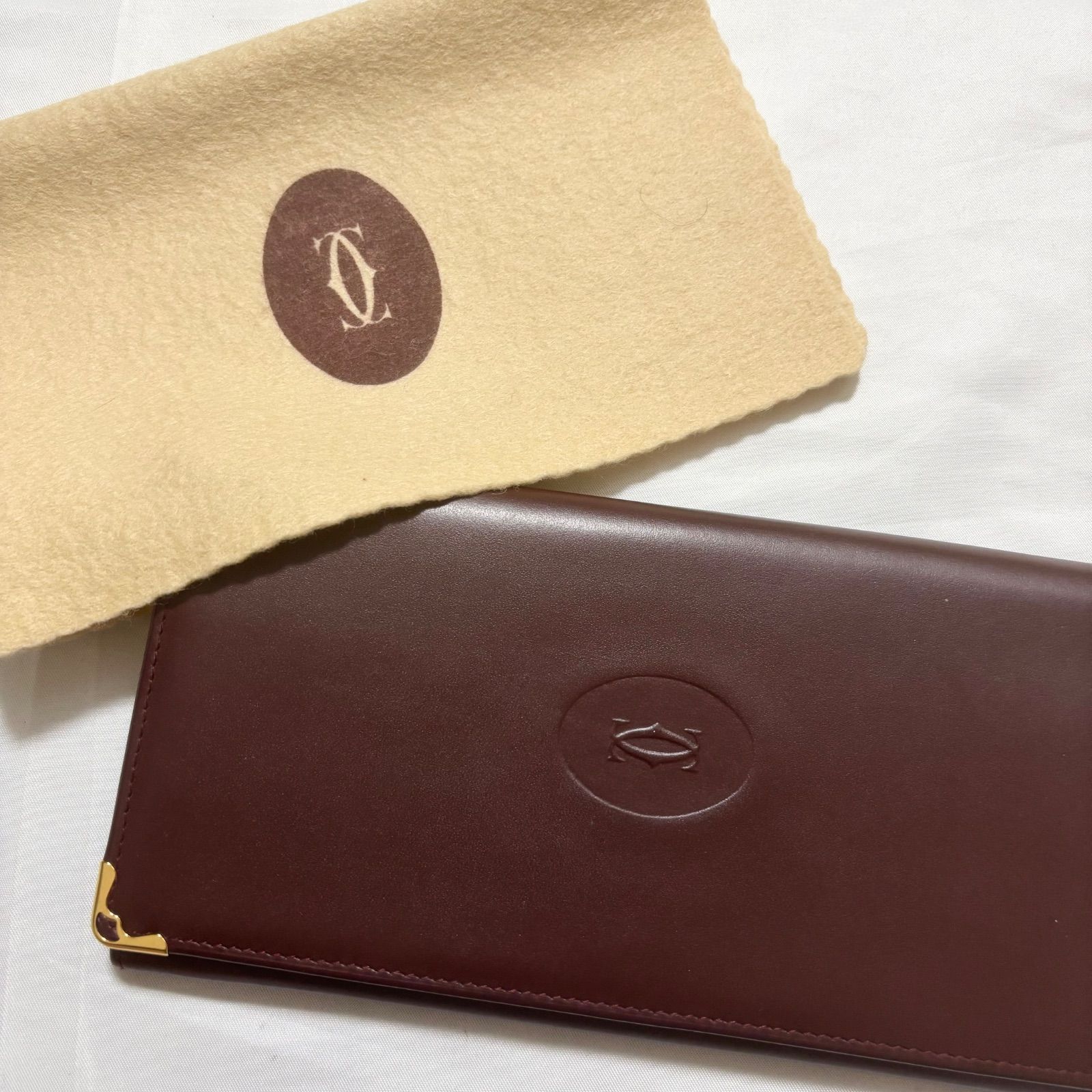 送料無料】Cartier/カルティエ/マストドゥカルティエ/長財布/二つ折り 
