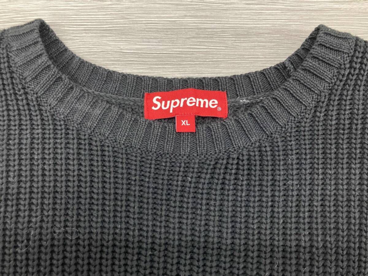 Supreme ニット Small Box Ribbed Sweater 表記サイズXL ブラック 