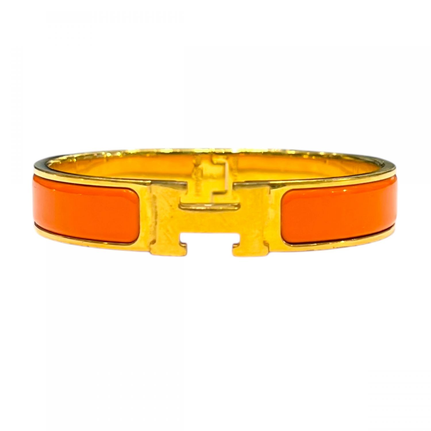 中古】 HERMES エルメス バングル クリッククラックH ブレスレット PM 