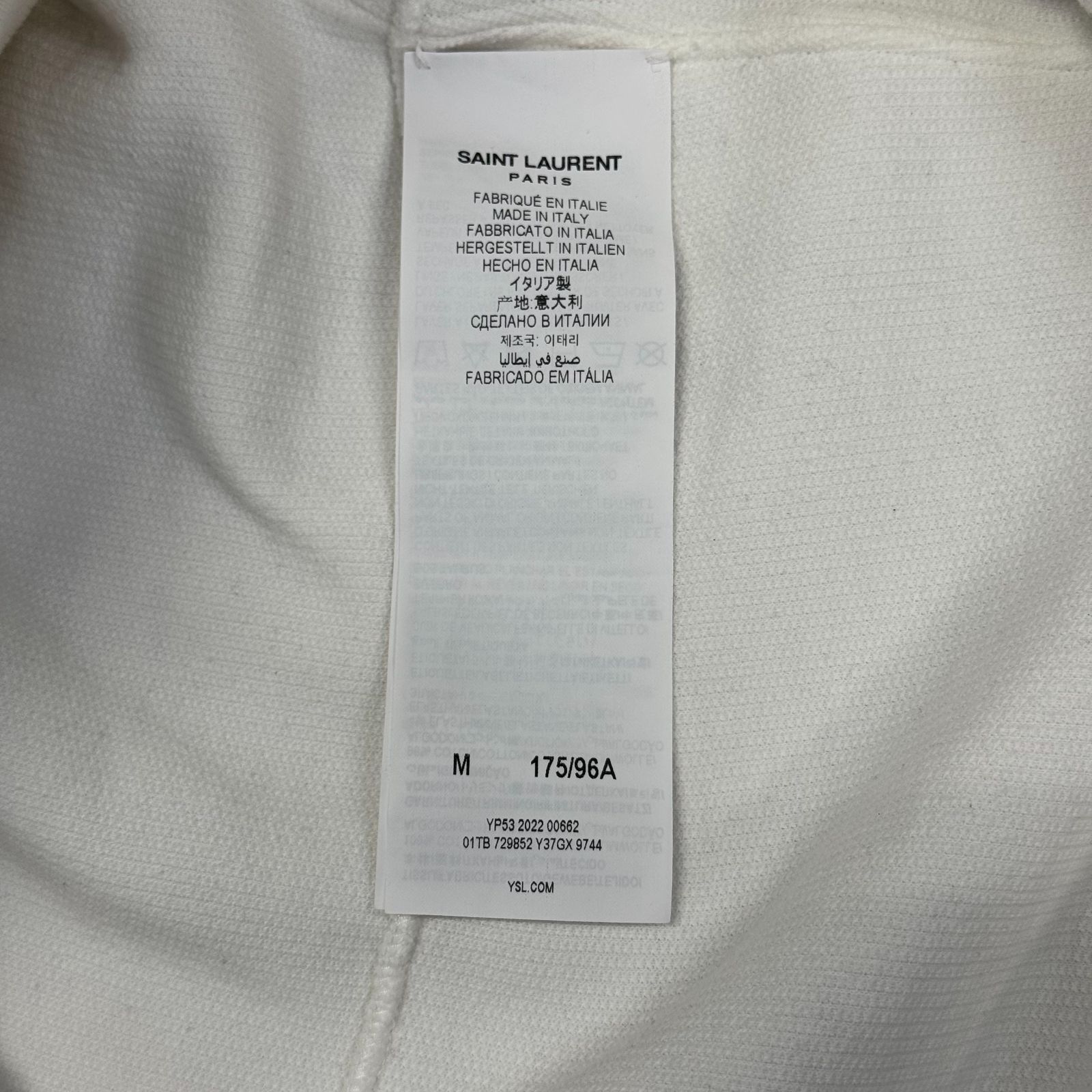 国内正規 SAINT LAURENT PARIS Printed Hoodie プリントフーディ 
