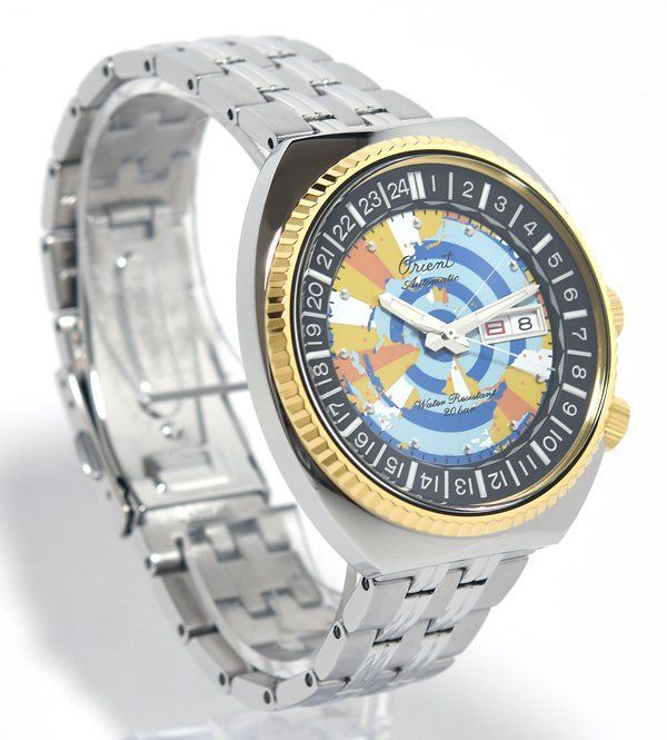  未使用 ORIENT オリエント Orient Star オリエントスター RN-AA0E08Y リバイバル ワールドマップ 75周年 モデル 自動巻き メンズ 細見え 自動巻き時計 腕時計(アナログ)