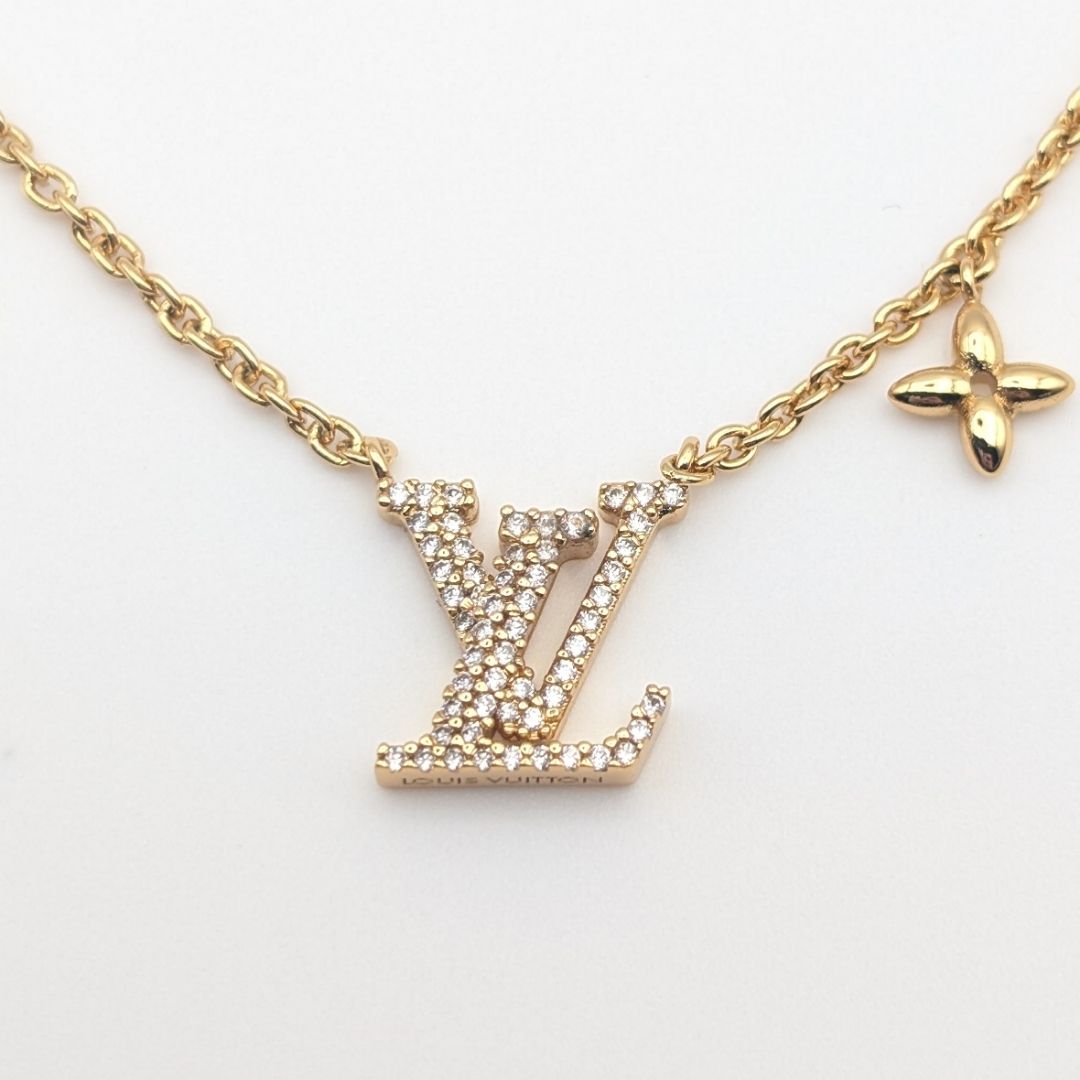 ほぼ未使用 ルイヴィトン ネックレス・LV アイコニック ゴールド