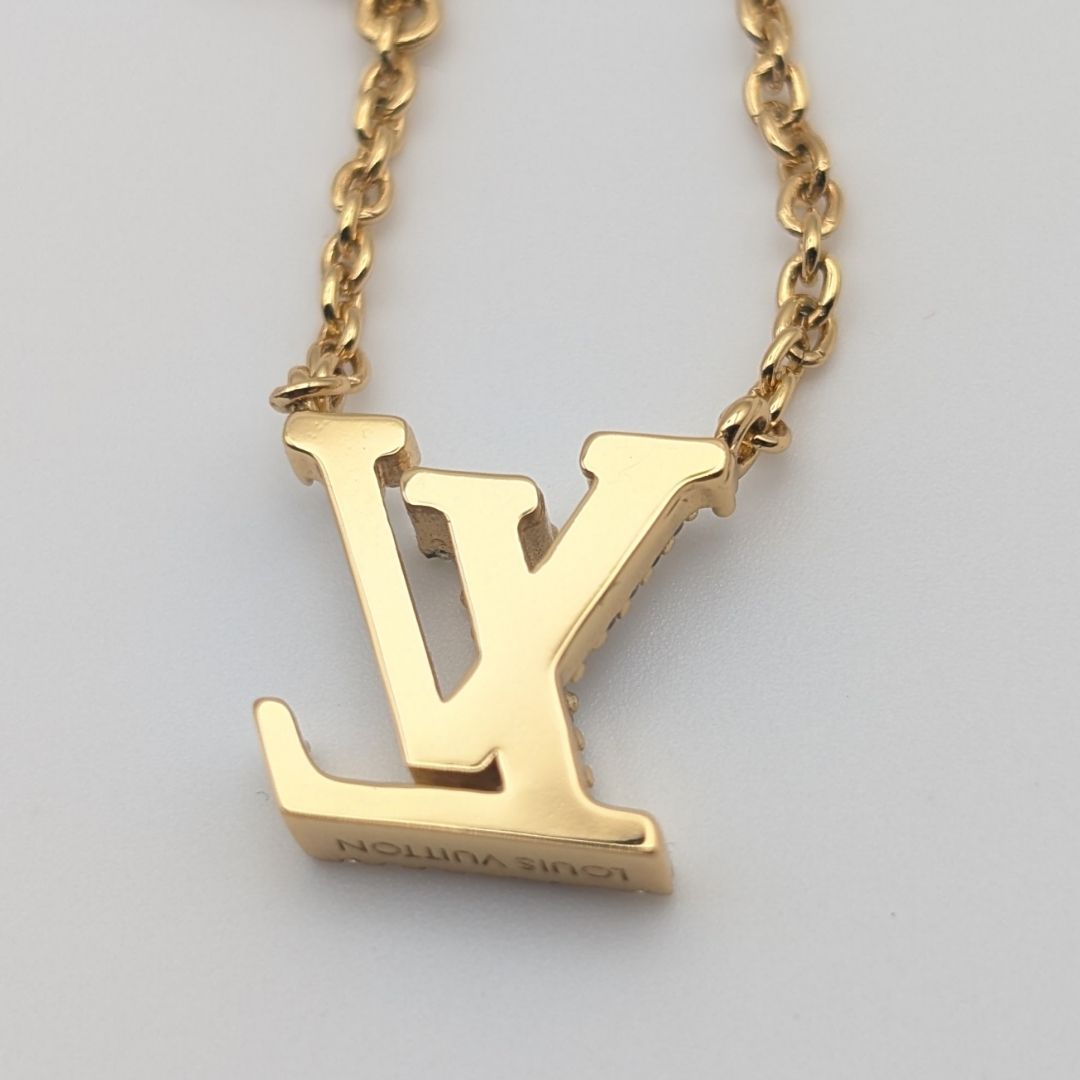 ほぼ未使用 ルイヴィトン ネックレス・LV アイコニック ゴールド
