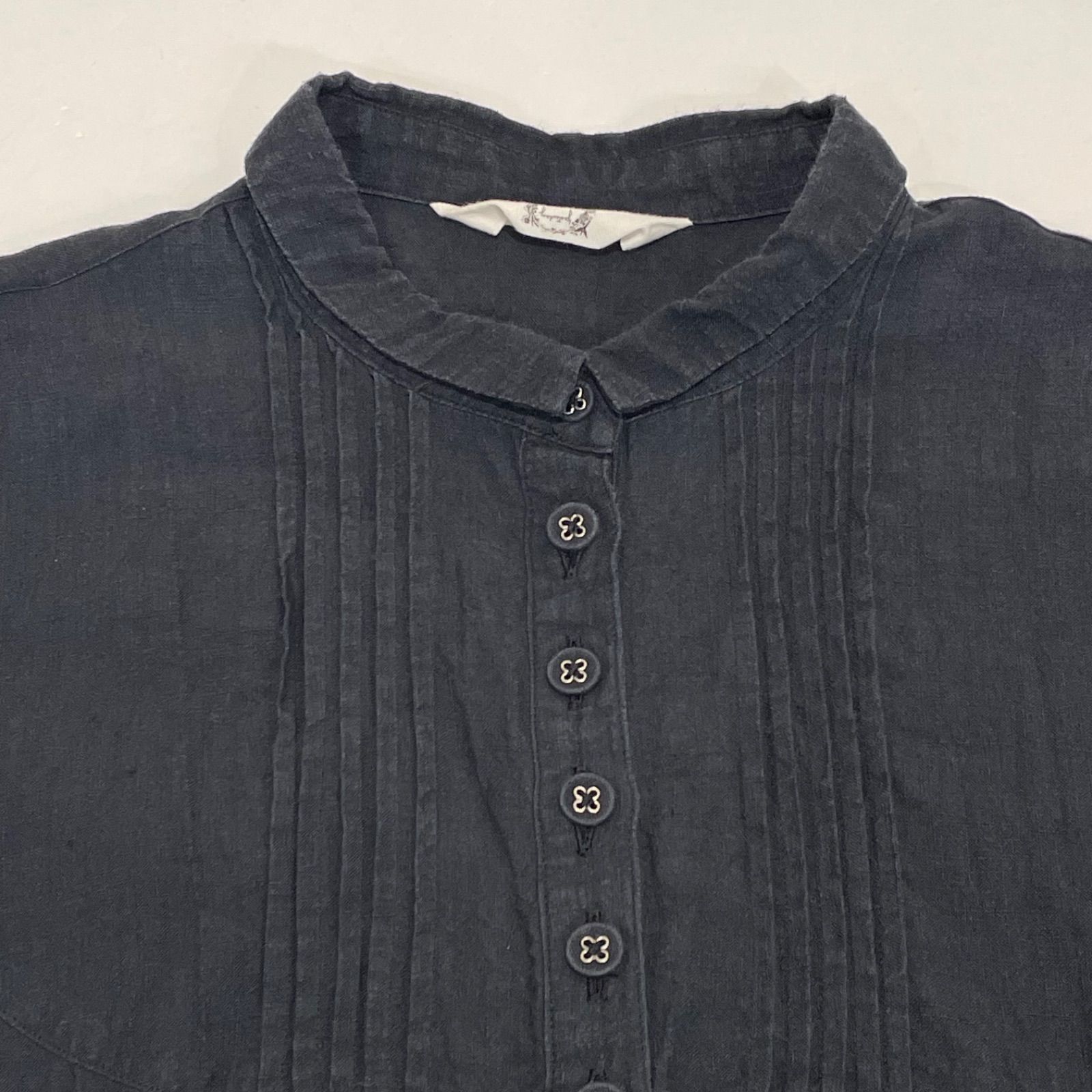 Cotton House Aya コットンハウスアヤ リネン半袖シャツ 麻100