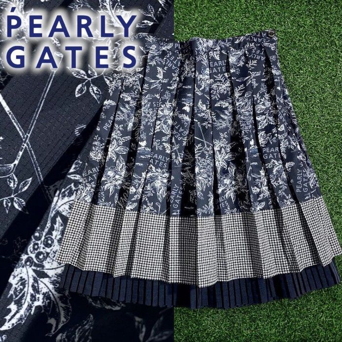 パーリーゲイツ PEARLY GATES ビオ花柄 ストレッチカルゼ