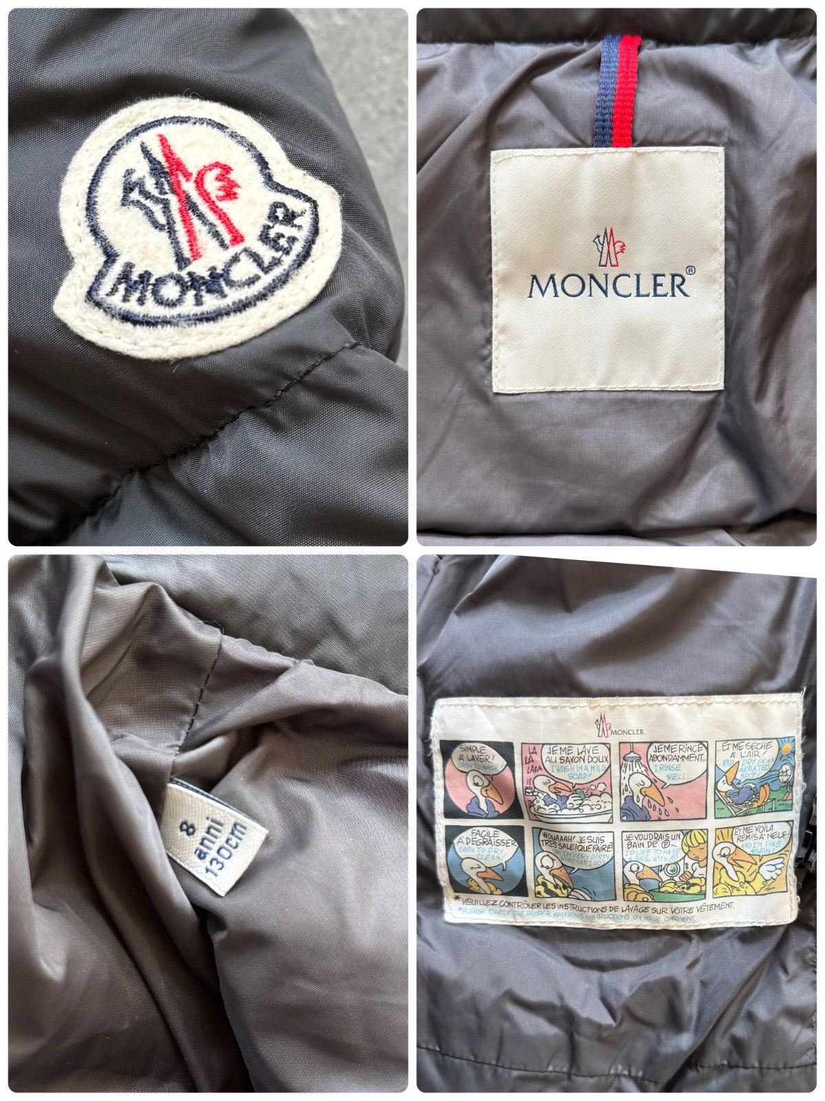 MONCLER モンクレール SENECA ダウンジャケット ミドル丈 グレー 8歳 
