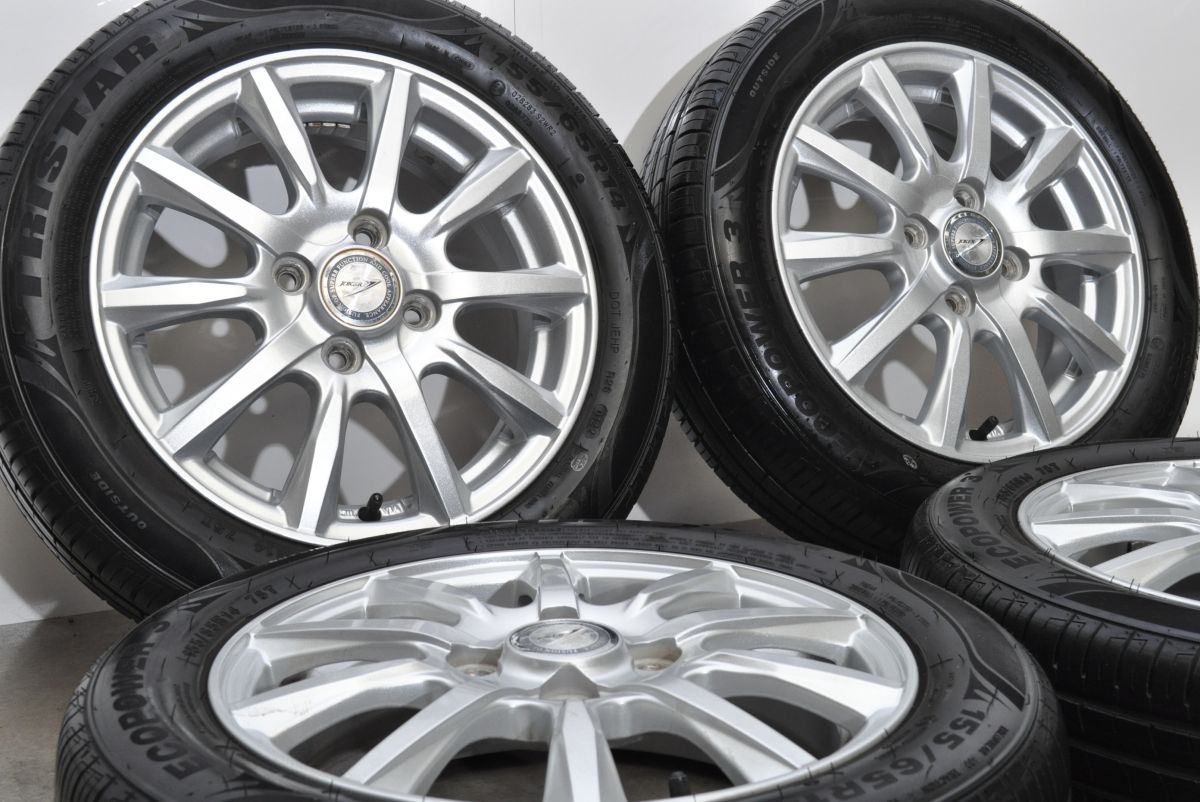軽自動車サイズ】WEDS JOKER 14in 4.5J +45 PCD100 トライスター 155 