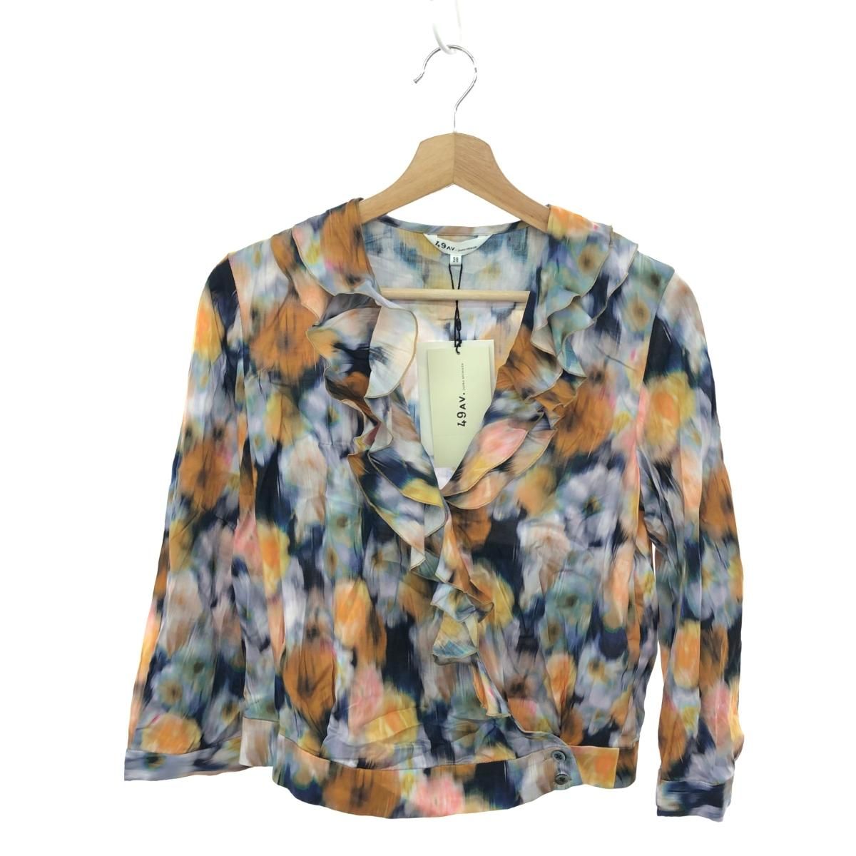 49AV.Junko shimada ジュンコシマダ 長袖ブラウス サイズ:38 フラワー 