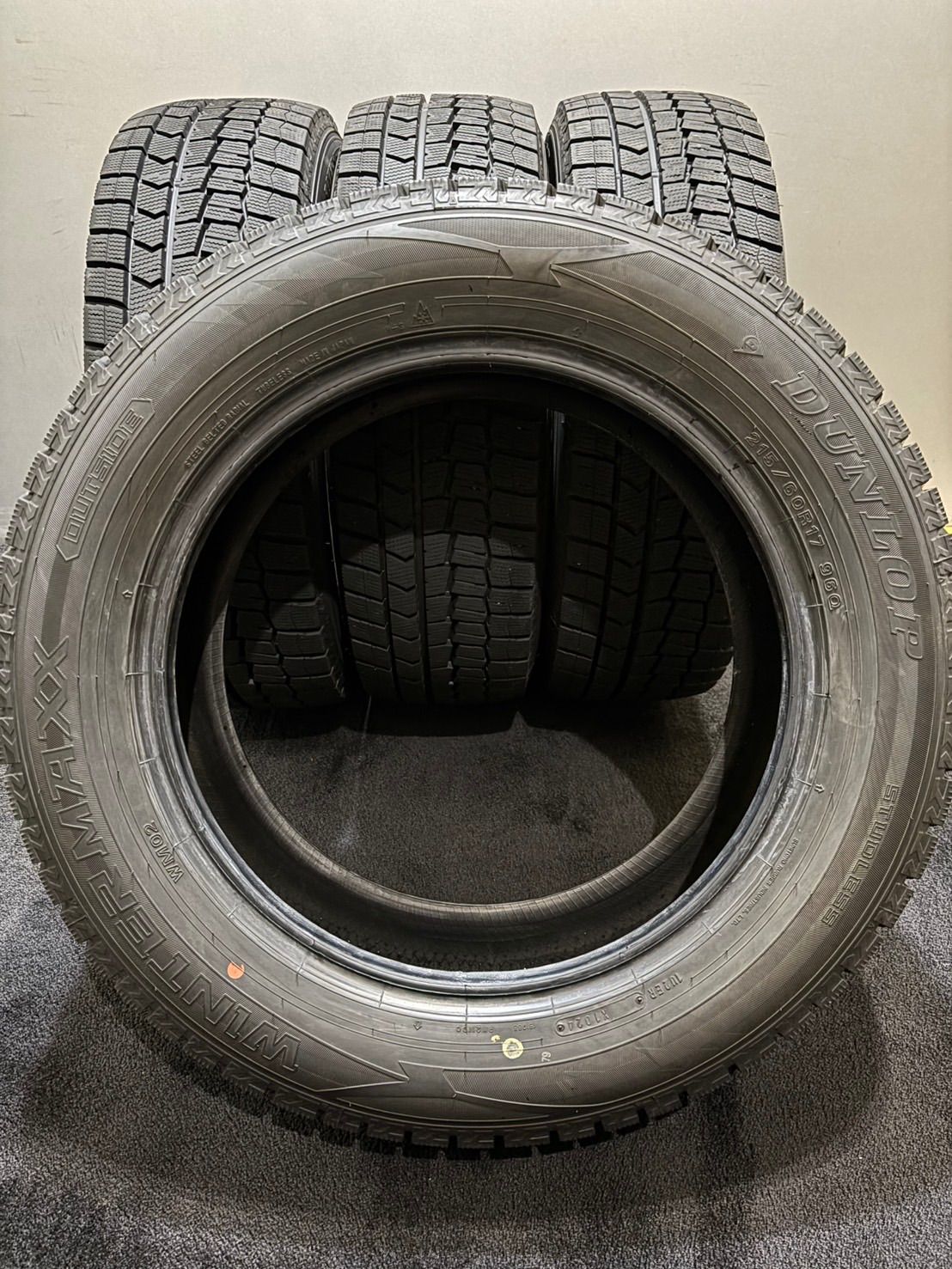 ☆215/60R17 DUNLOP/WINTER MAXX WM02 24年 スタッドレス 4本 