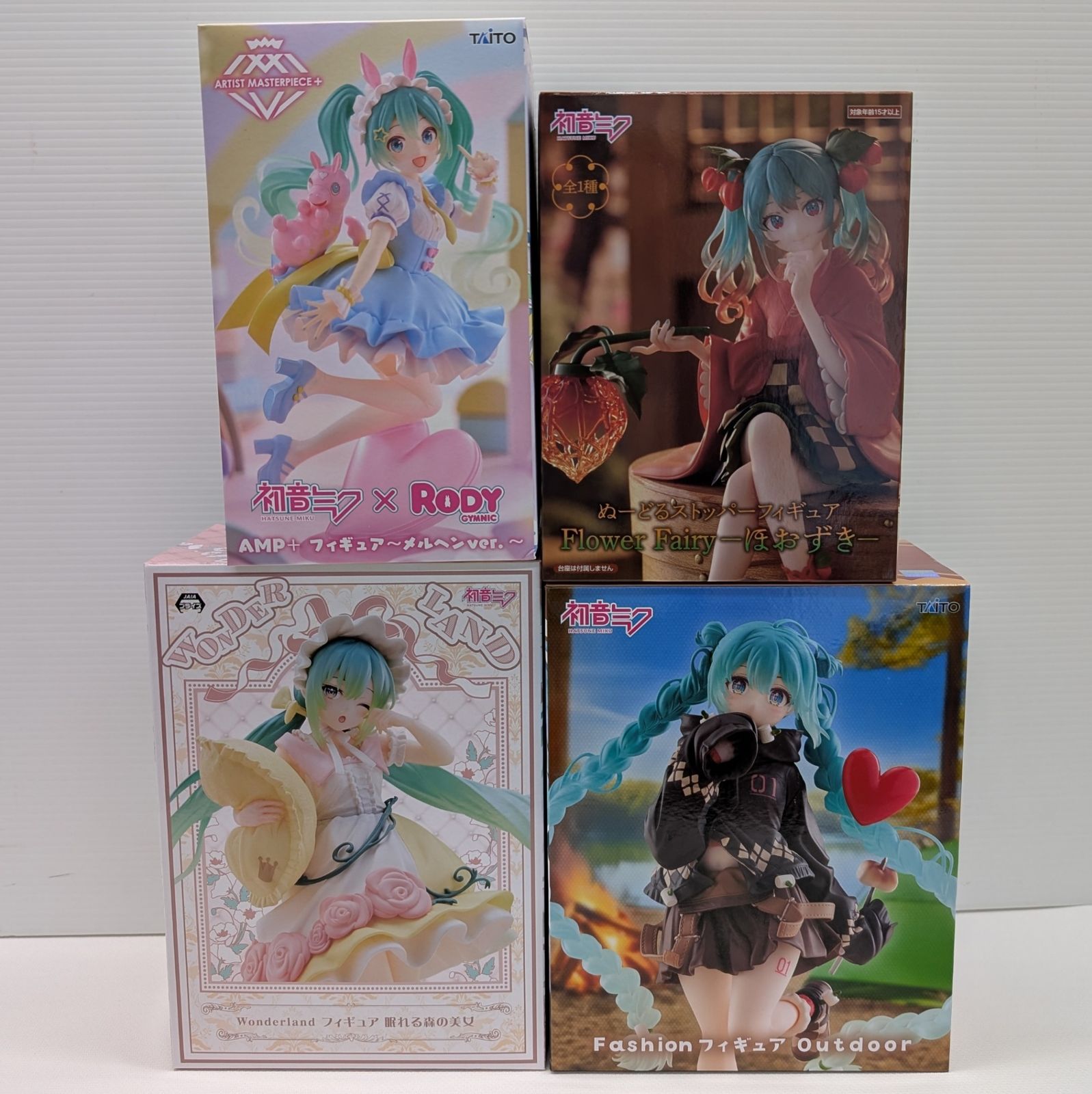 初音ミク フィギュア 8点セット ほおずき AMP＋ Fashion 白薔薇 初音ミク フィギュア 8点セット ほおずき AMP＋ Fashion 白薔薇 初音