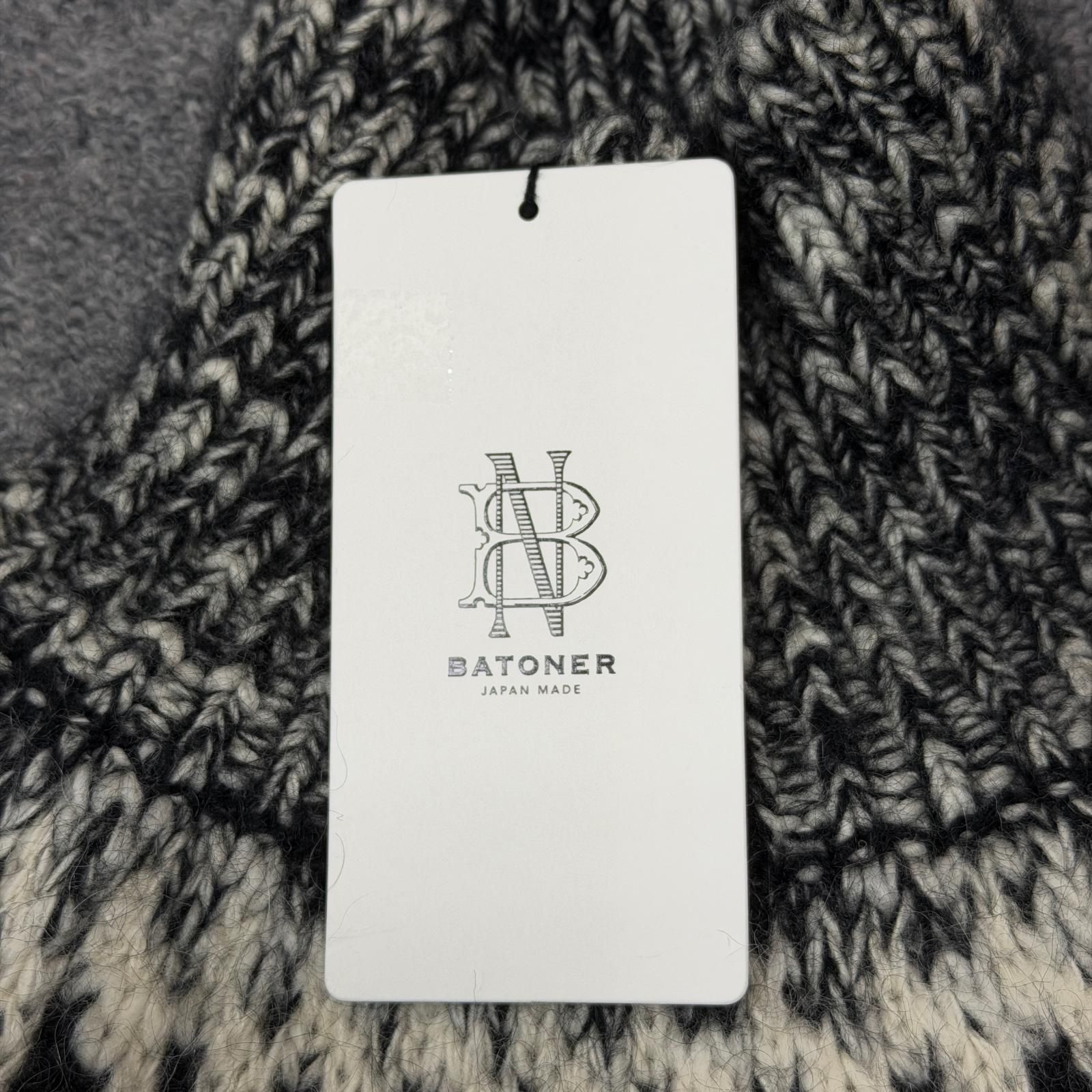 参考上代39600円 未使用 BATONER 25AW MOHAIR NORDIC TURTLE NECK 