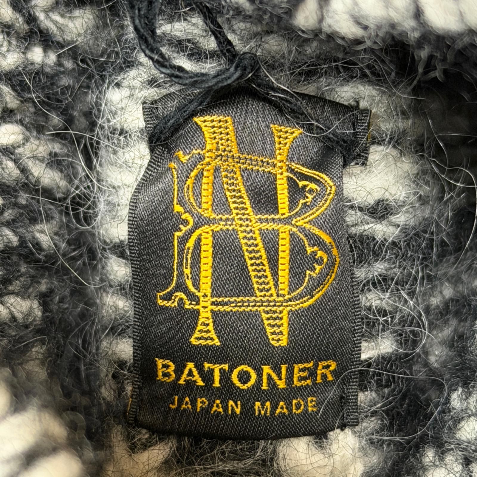 参考上代39600円 未使用 BATONER 25AW MOHAIR NORDIC TURTLE NECK 