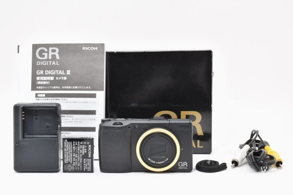 【美品】RICOH GR DIGITAL Ⅲ ブラック 5周年記念リング付 ☆美品・限定☆リコー RICOH GR DIGITAL III 5th Anniversary モデル
