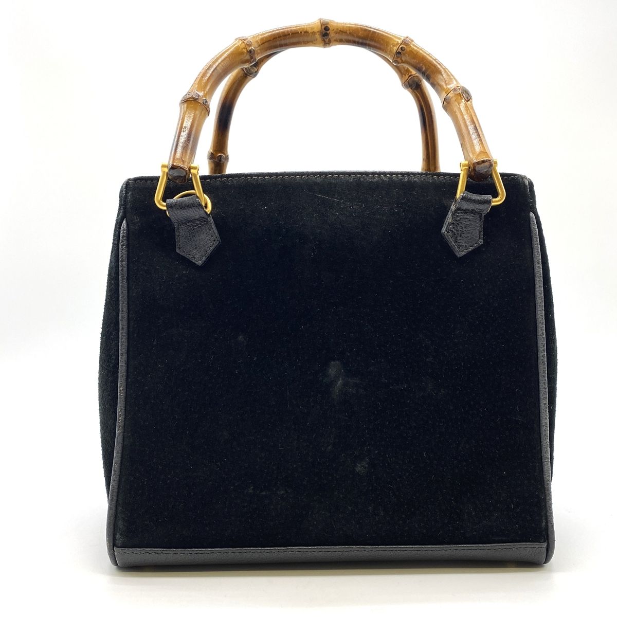 GUCCI グッチ 000 122 0316 バンブー ハンドバッグ スウェード 