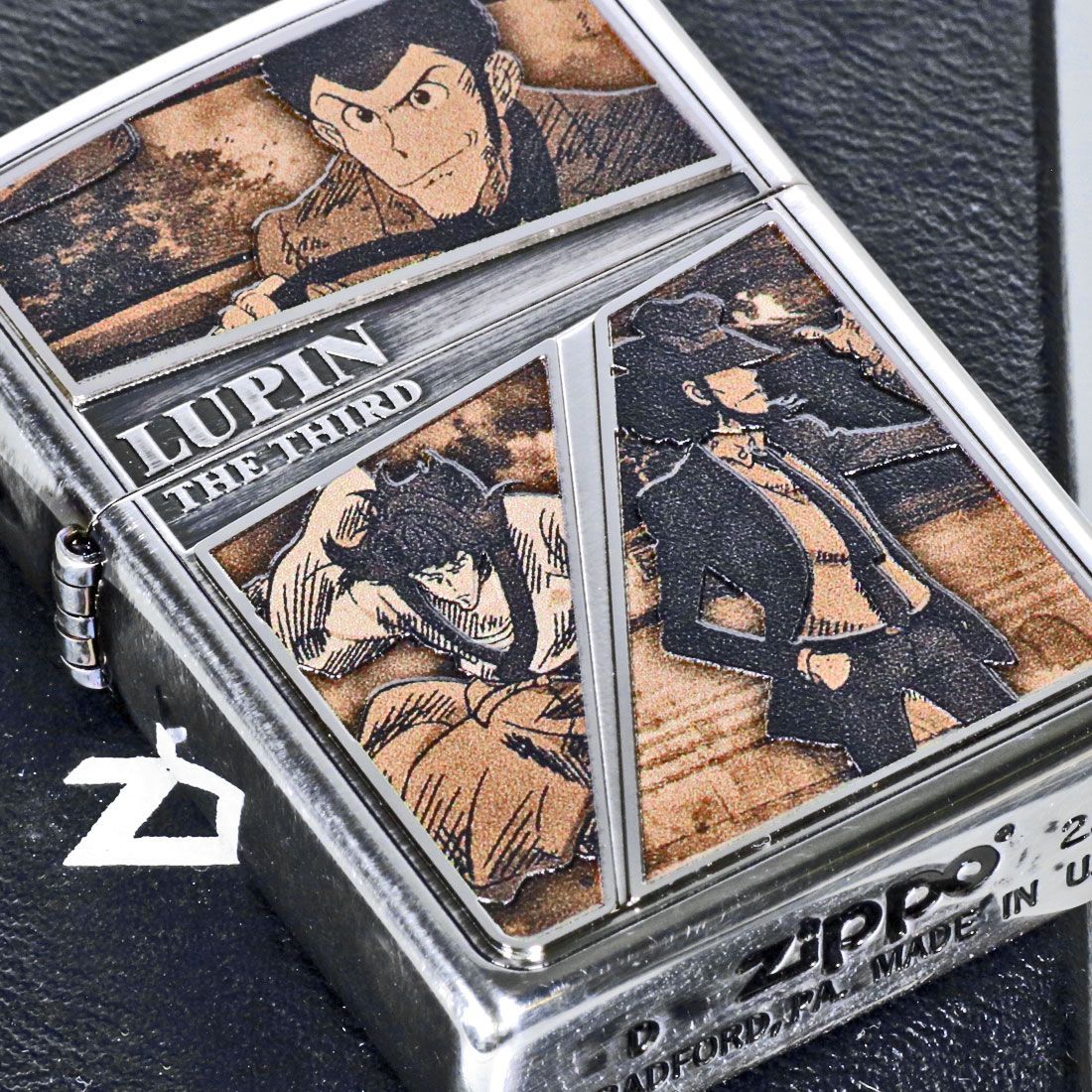 ZIPPO ライター ルパン三世 セピアフレーム 両面加工 ジッポ いぶし 