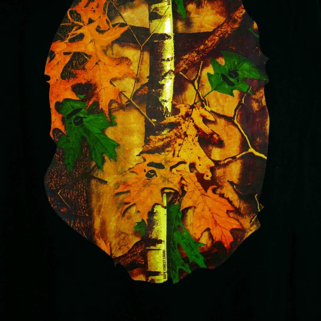 アベイシングエイプ A BATHING APE Forest Camo Big Ape Head Tee 