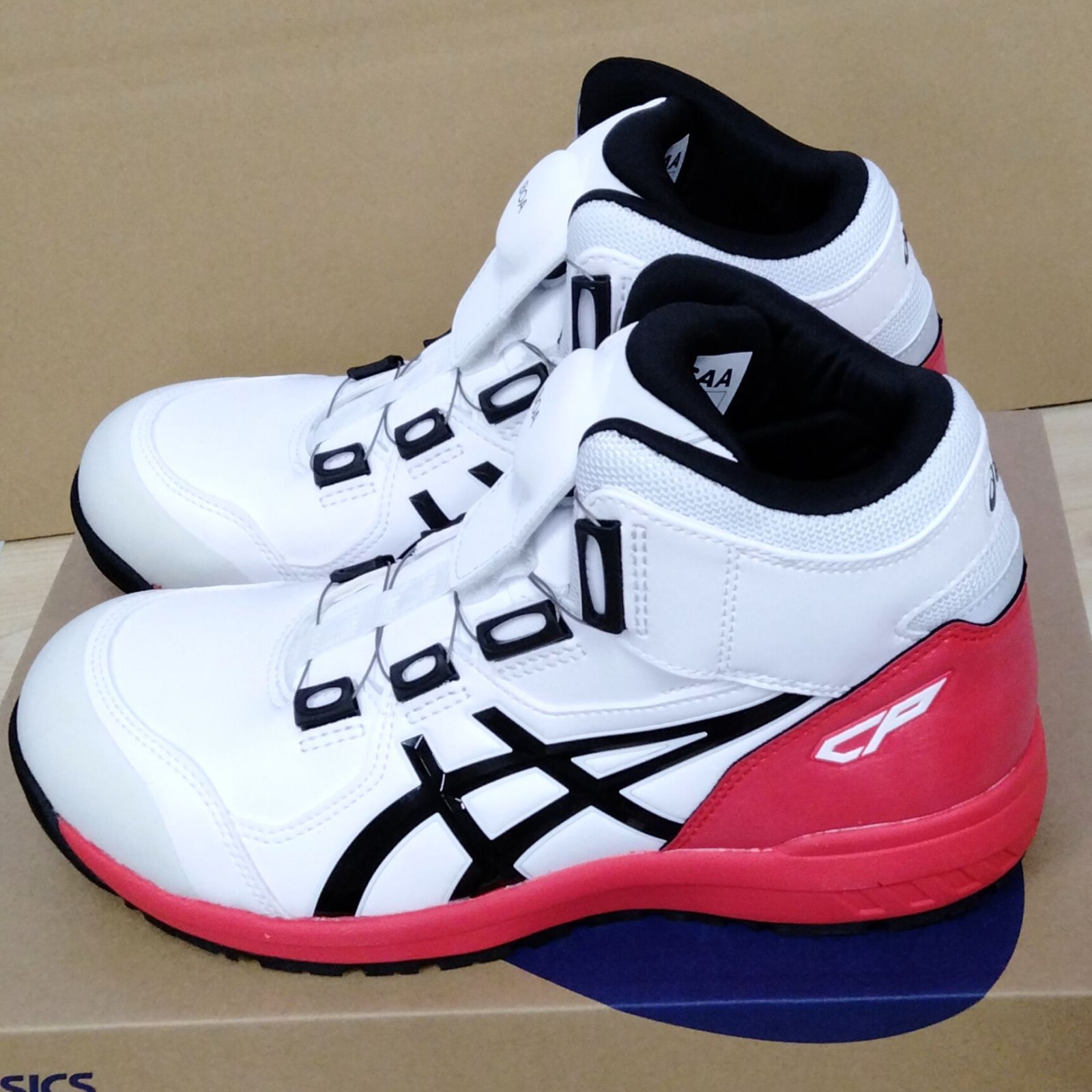 新品未使用 ASICS WINJOB CP304 BOA 25.0cm ホワイト ASICS CP 安全靴 