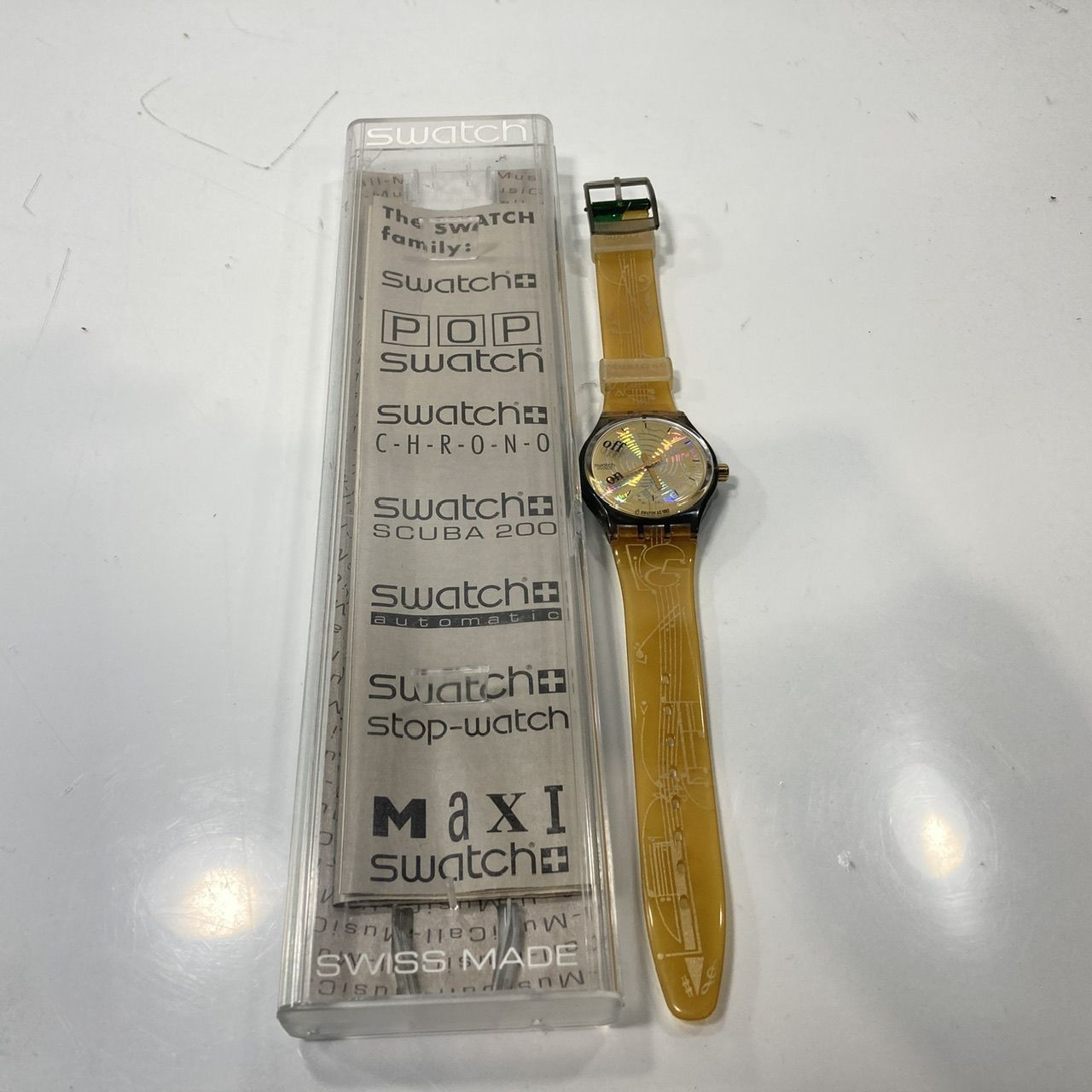 Swatch スウォッチ GK244 OFF MUSICALL 腕時計 箱付き 不動 ジャンク 
