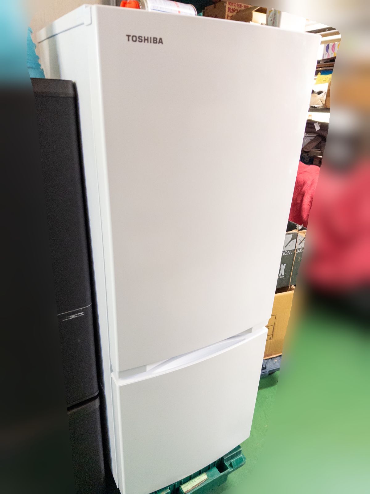 【J588】美品 東芝 2ドア 冷凍冷蔵庫 2020年製 153L 単身用/一人暮らし コンパクト ブラック 黒 GR-R15BS TOSHIBA ノンフロン 中古 高年式 2020年製 2ドア 東芝 ホワイト GR-S15BS 153lの通販