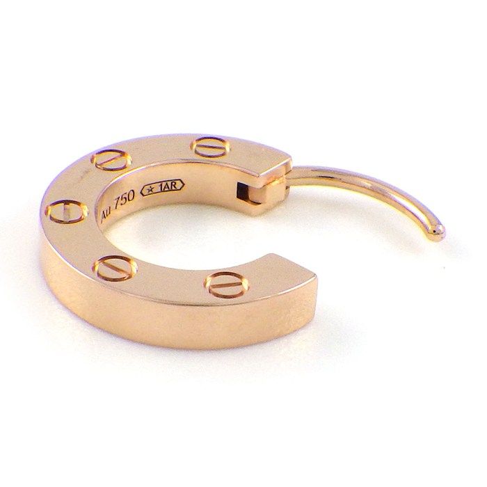 カルティエ Cartier シングルピアス ラブ フープ B8301422 オンライン