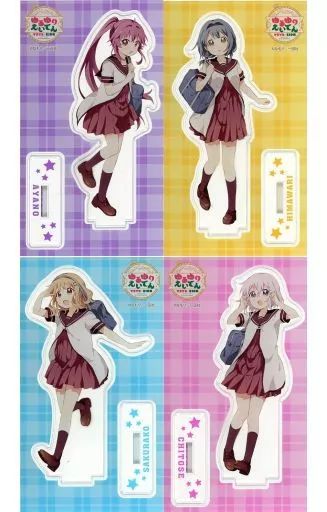 えいでん×ゆるゆり 生徒会 アクリルスタンド 新品未開封 中古】アクリルスタンド・アクリルパネル 集合(生徒会) アクリル