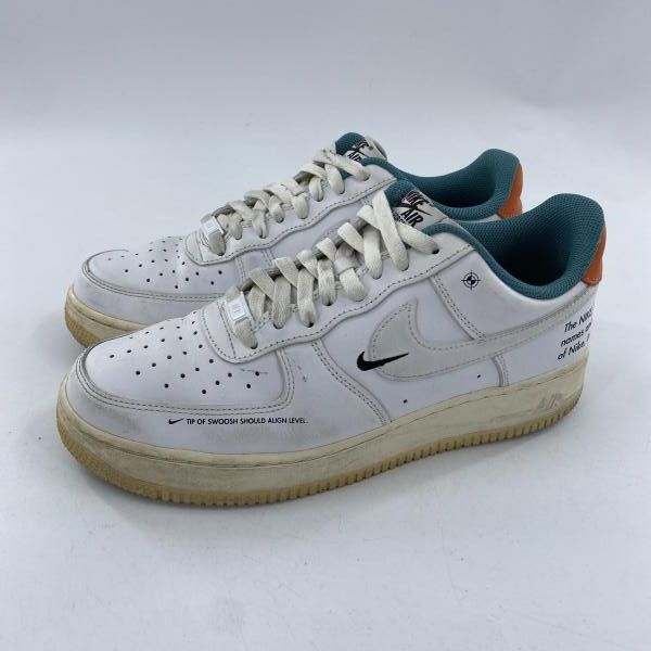 中古】NIKE AIR FORCE 1 Low White/Sail/Starfish スニーカー 27.5cm 