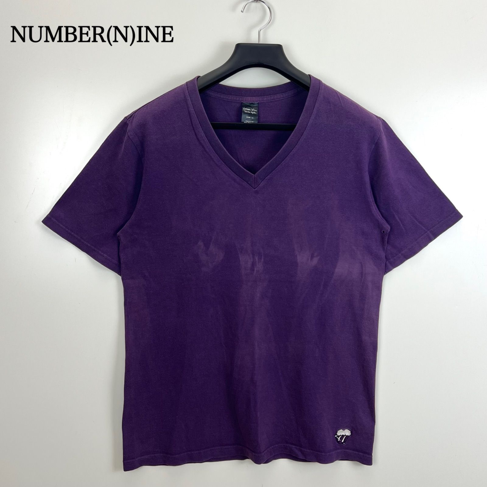 NUMBER(N)INE 03ss archive rolling stones tan ghost faded V tee 4 