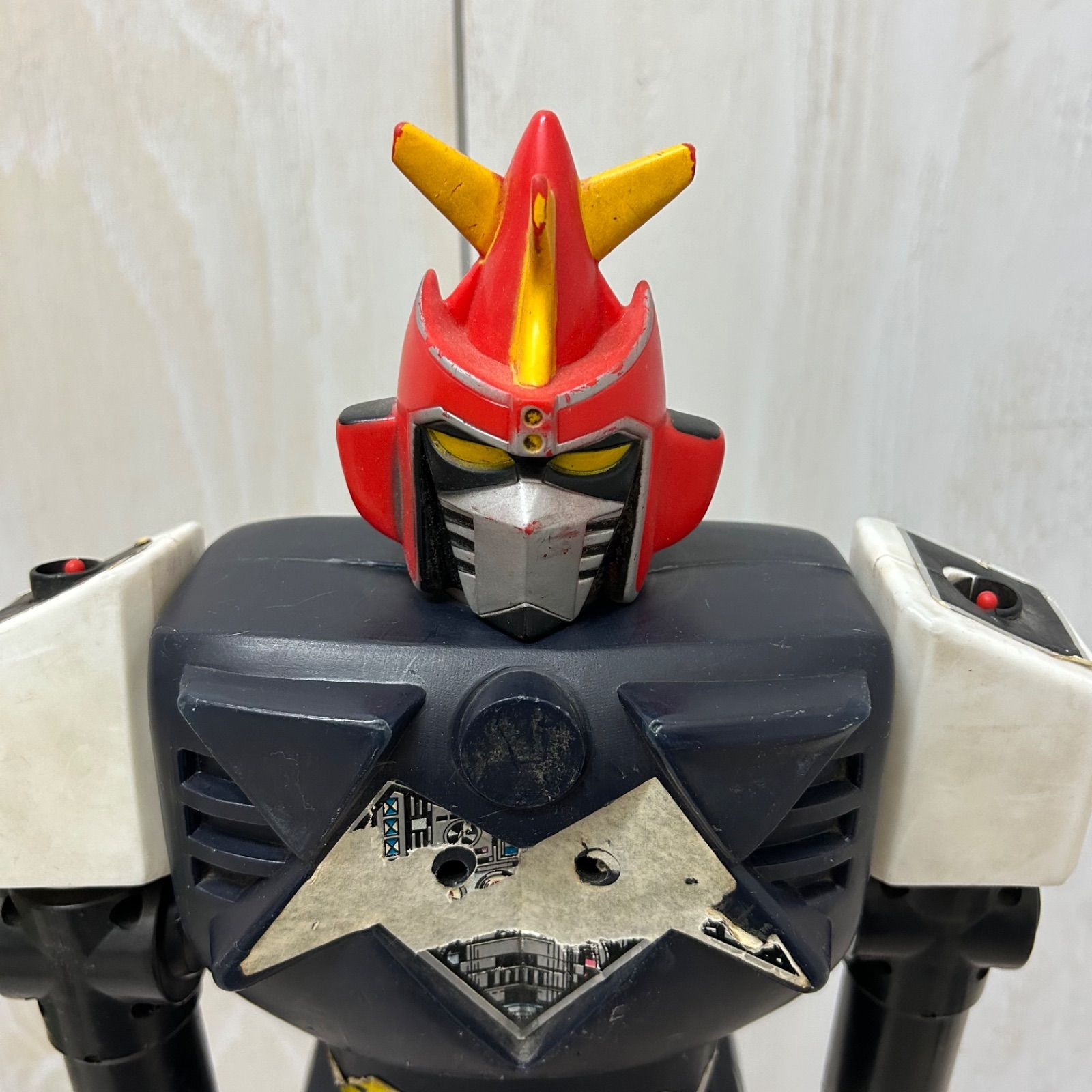 激レア！ ジャンボマシンダー ボルテスV 60cm ソフビ ポピー 当時物