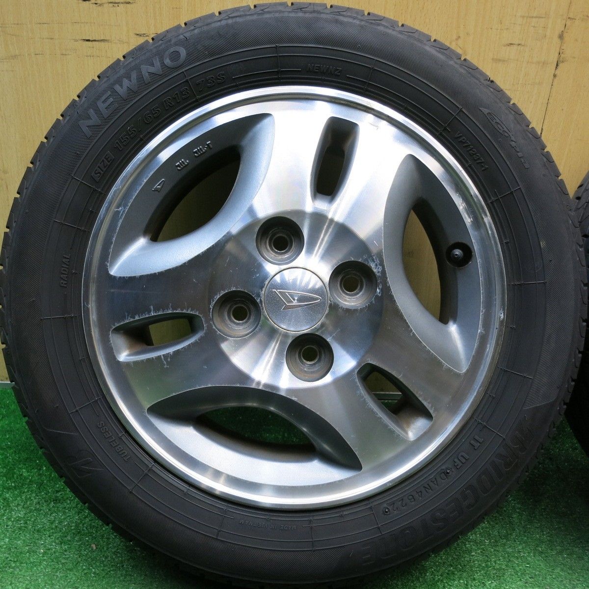 4本価格！22年☆ダイハツ ムーヴ 純正 155/65R13 ブリヂストン NEWNO 