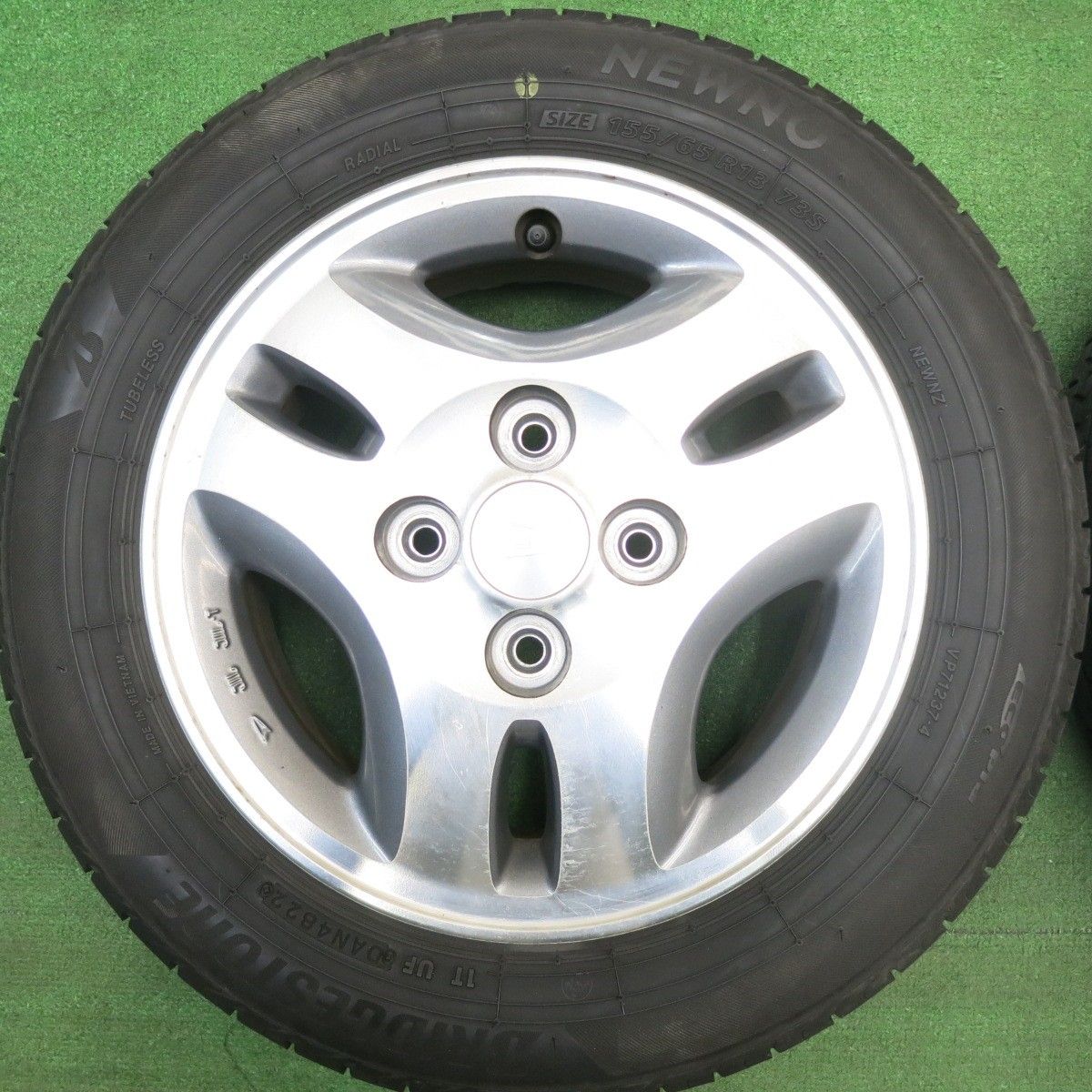 4本価格！22年☆ダイハツ ムーヴ 純正 155/65R13 ブリヂストン NEWNO 