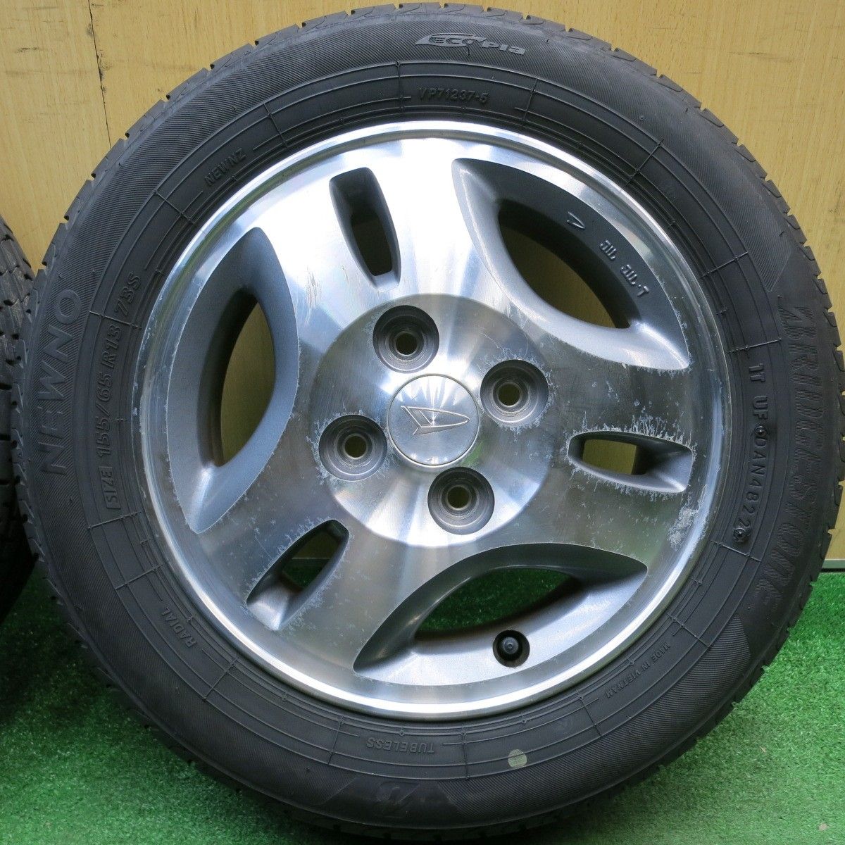4本価格！22年☆ダイハツ ムーヴ 純正 155/65R13 ブリヂストン NEWNO 