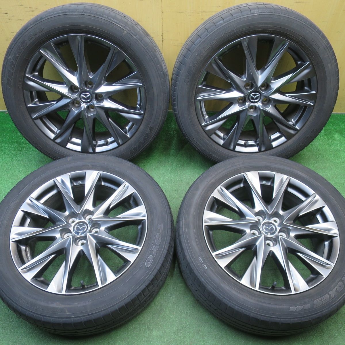 cx-8 19インチ 純正ホイール4本セット 225/55R19 美品 CX-8純正